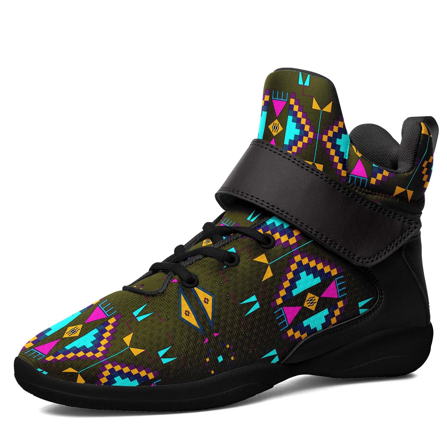 Rite of Passage Olive Ipottaa Basketball / Sport High Top Shoes - Black Sole
