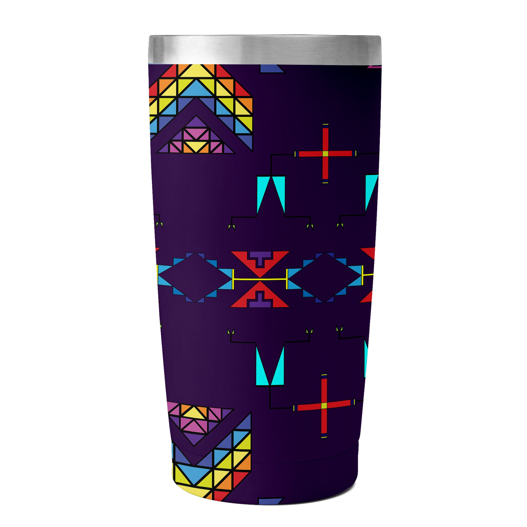 Rainy Chief Rainbow Dark Purple 15OZ Tumbler