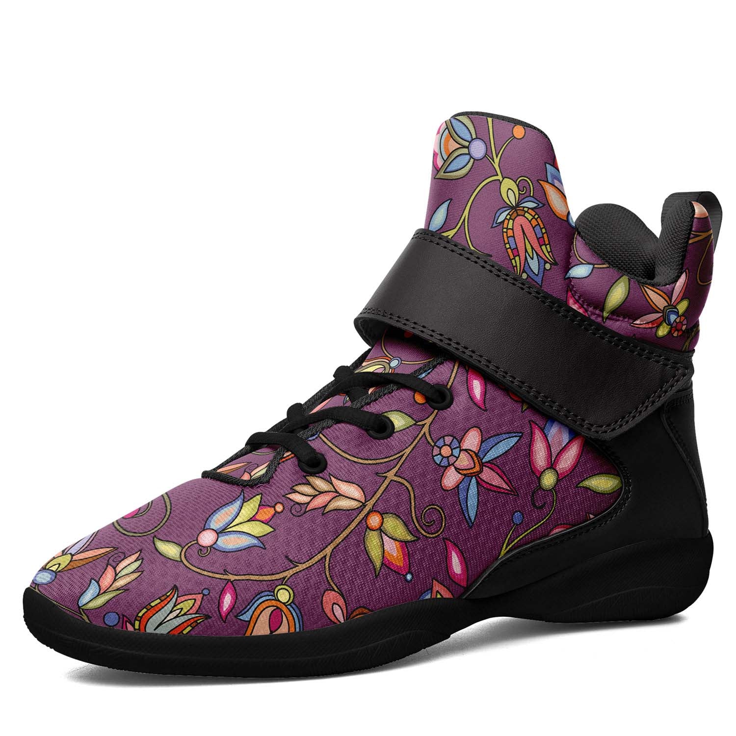 Buffalo Bloom Berry Bush Ipottaa Basketball / Sport High Top Shoes - Black Sole