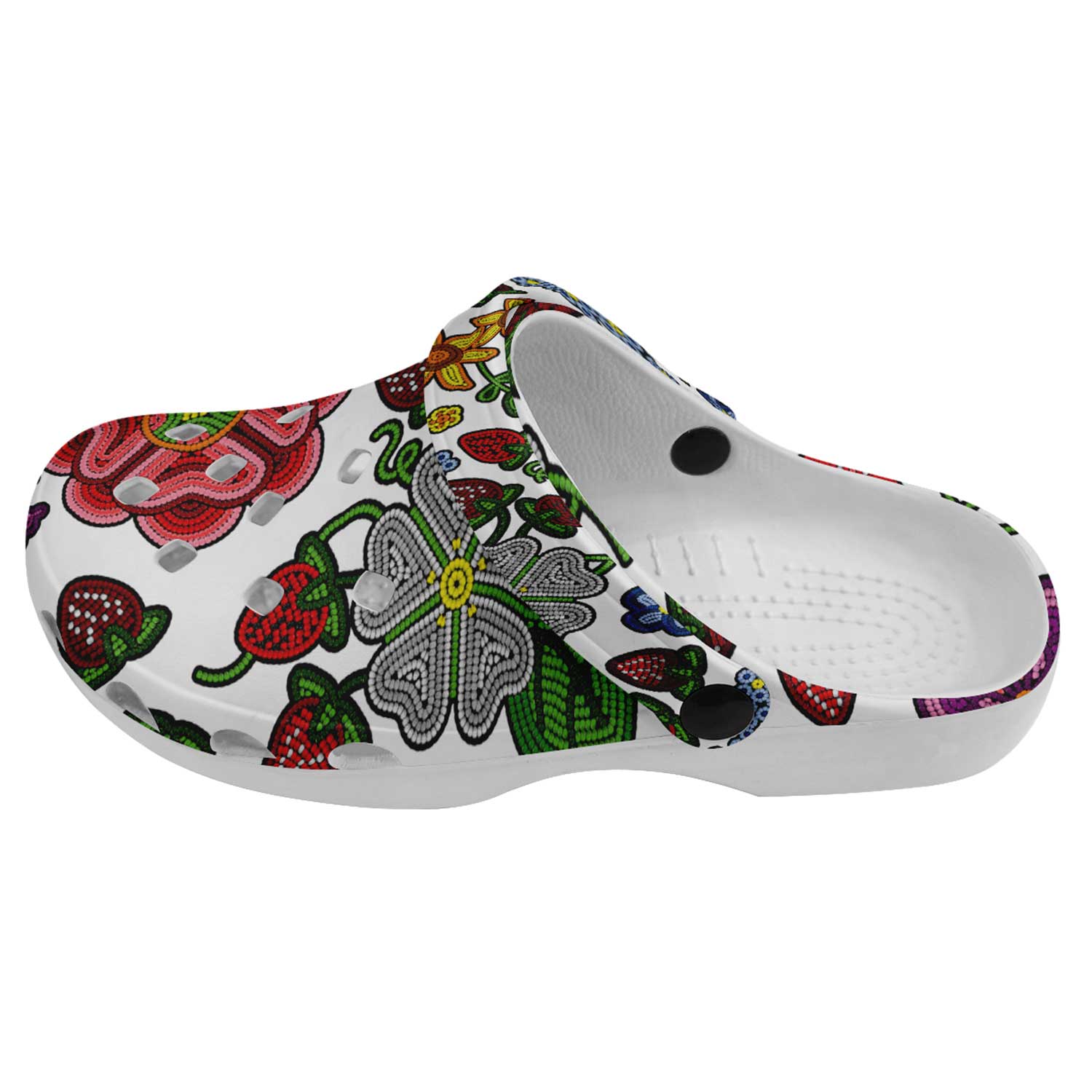 Berry Pop White Muddies Unisex Clog Shoes