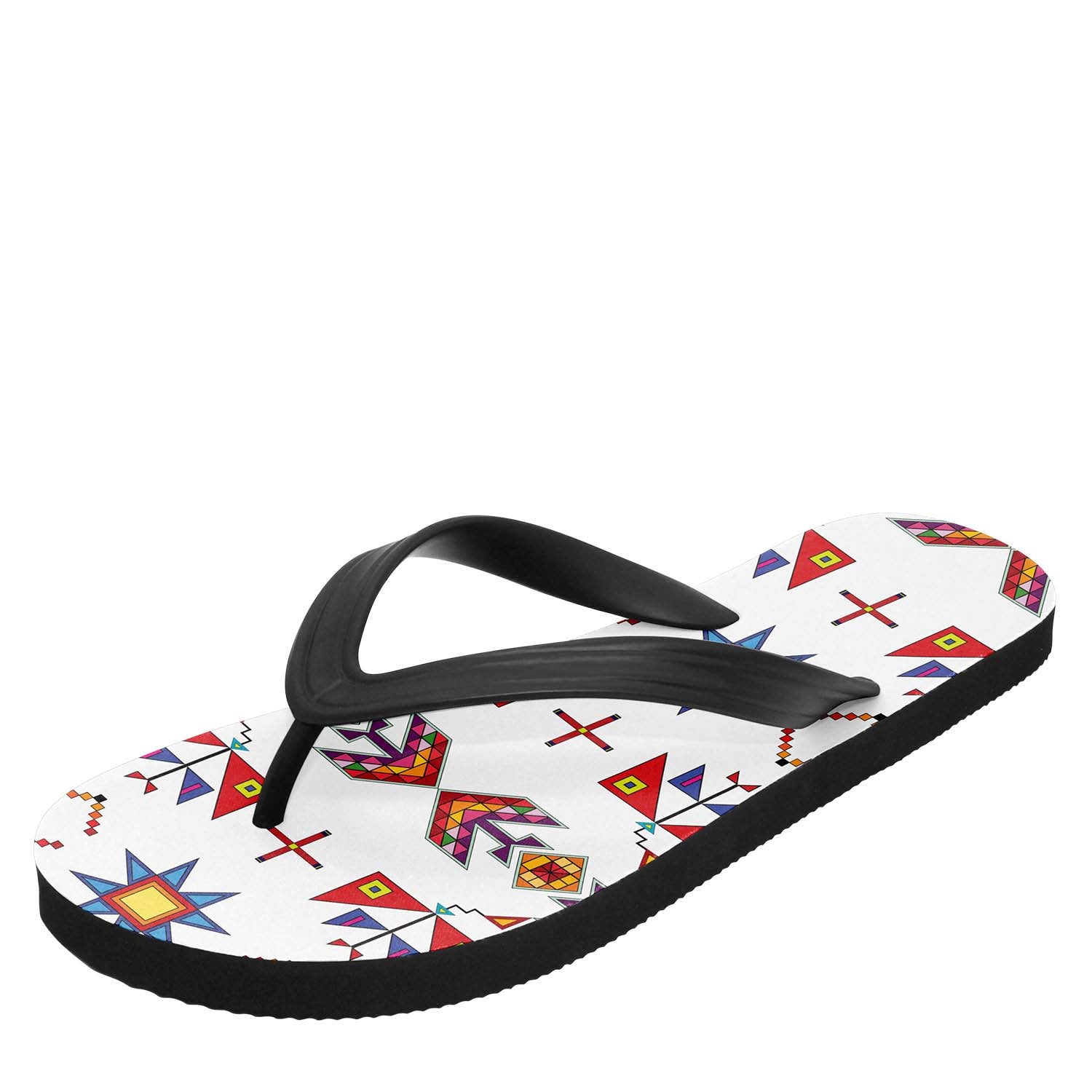 Scattered Generations White Flip Flops