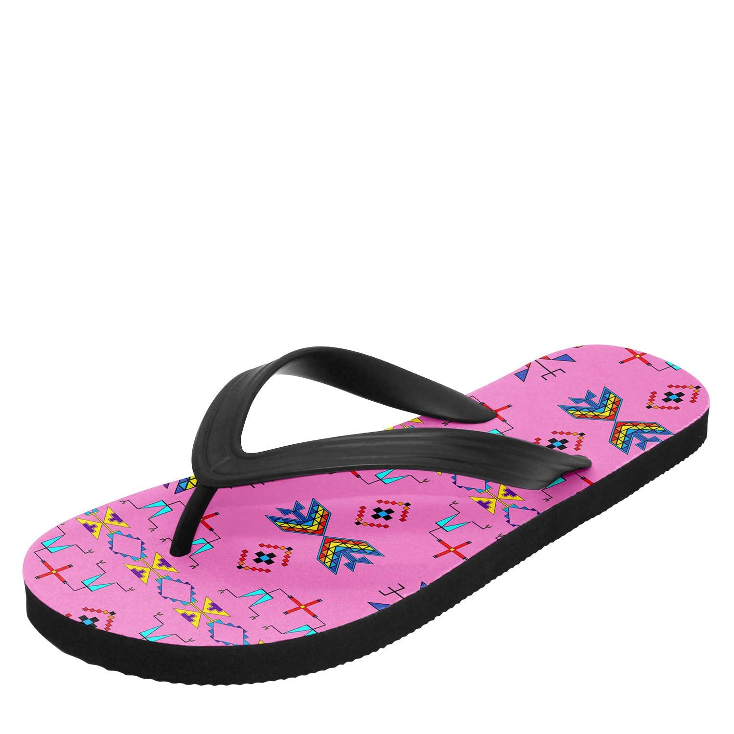 Rainy Chief Rainbow Blush Flip Flops