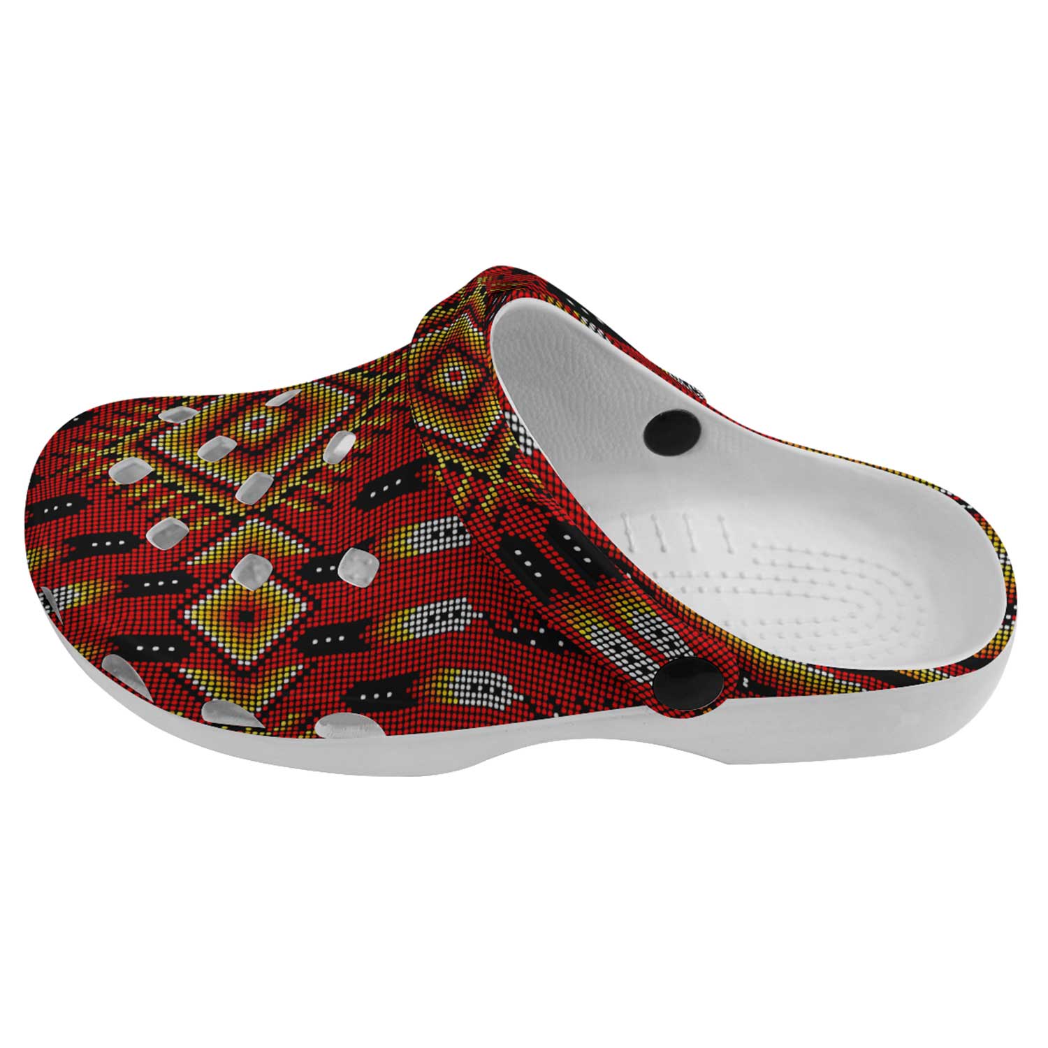 Fire Feather Red Muddies Unisex Clog Shoes