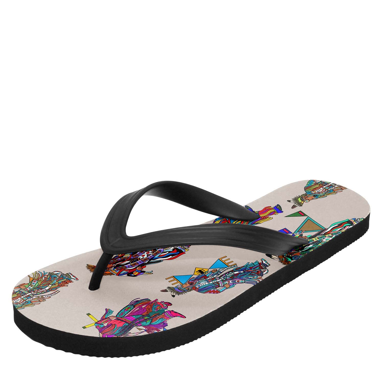 Men's Grass Dancers Muslin Flip Flops