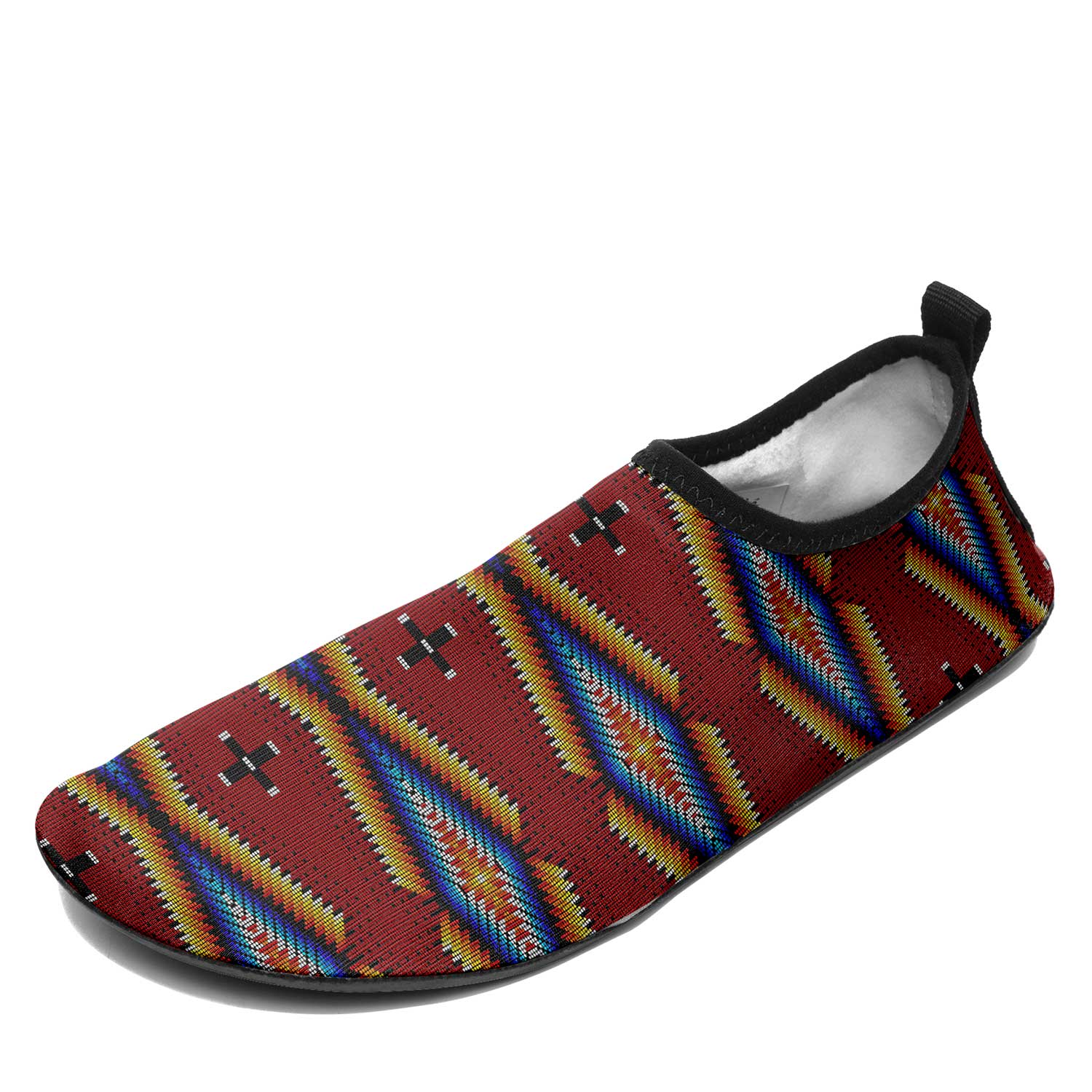 Diamond in the Bluff Red Kid's Sockamoccs Slip On Shoes