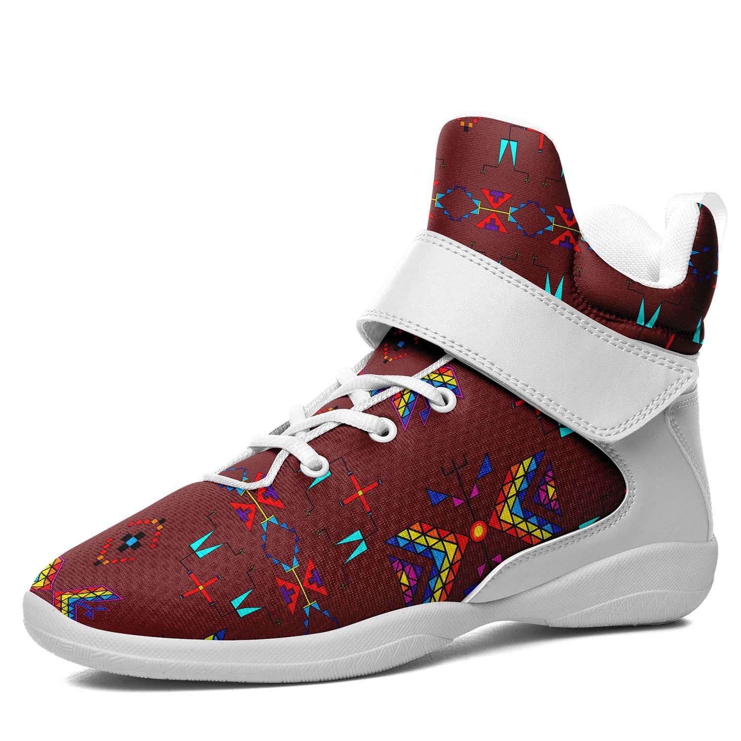 Rainy Chief Rainbow Earth Clay Ipottaa Basketball / Sport High Top Shoes - White Sole