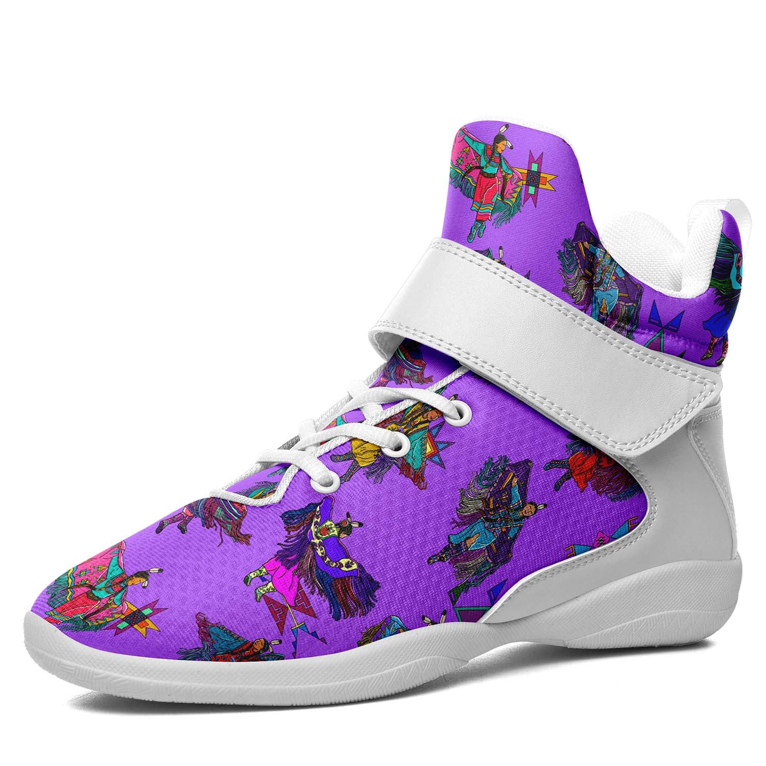 Women's Fancy Dancers Purple Ipottaa Basketball / Sport High Top Shoes - White Sole