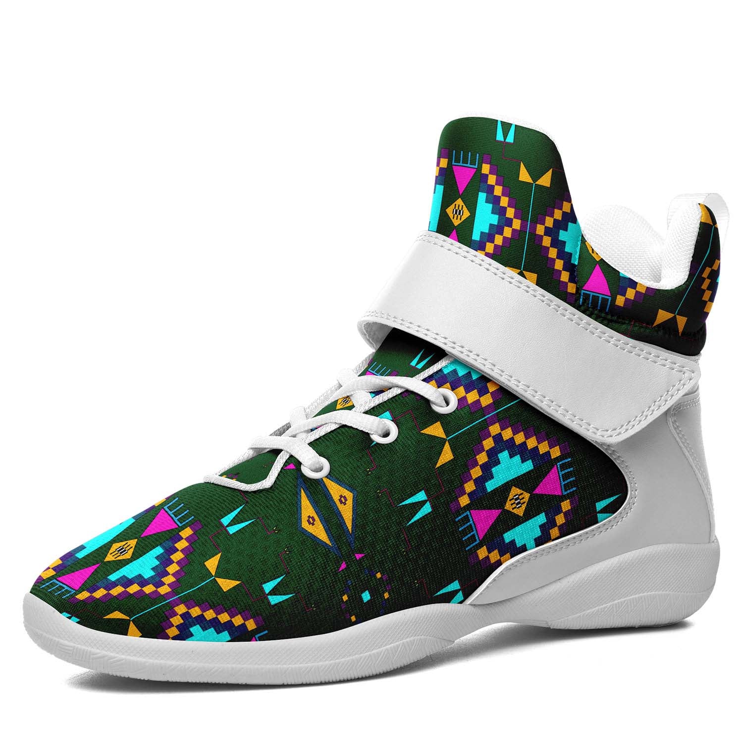 Rite of Passage Squash Leaf Ipottaa Basketball / Sport High Top Shoes - White Sole