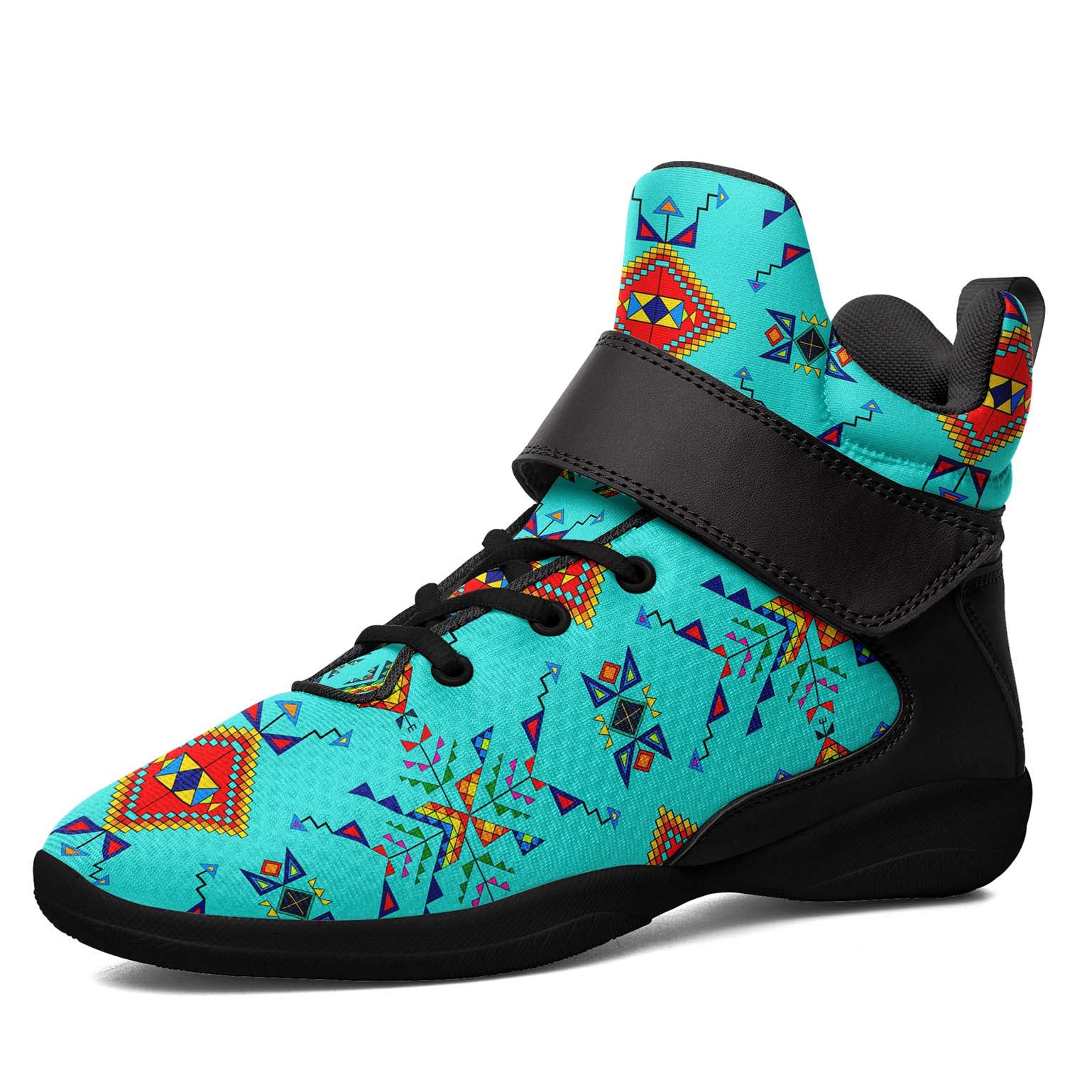 Buffalo Jump Turquoise Ipottaa Basketball / Sport High Top Shoes - Black Sole