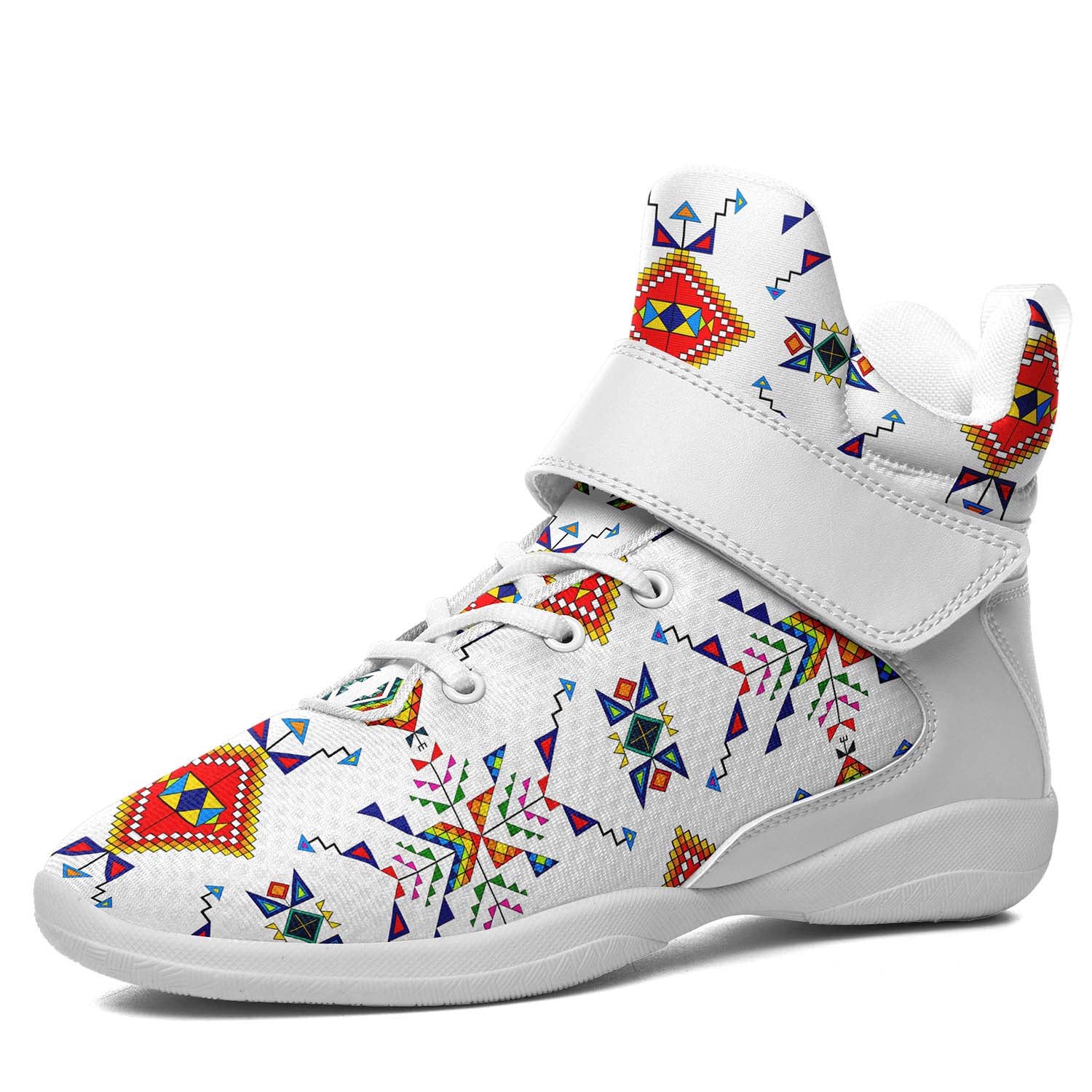 Buffalo Jump White Ipottaa Basketball / Sport High Top Shoes - White Sole