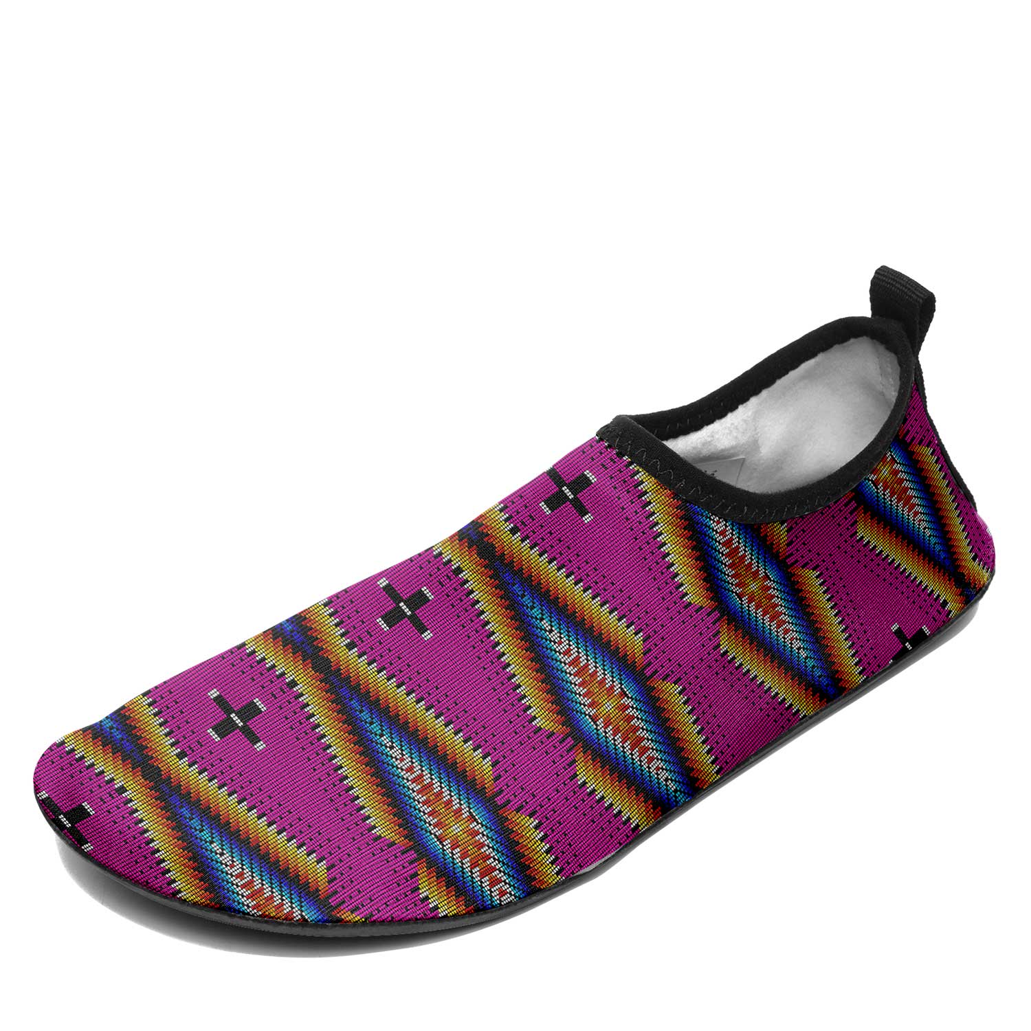 Diamond in the Bluff Pink Kid's Sockamoccs Slip On Shoes