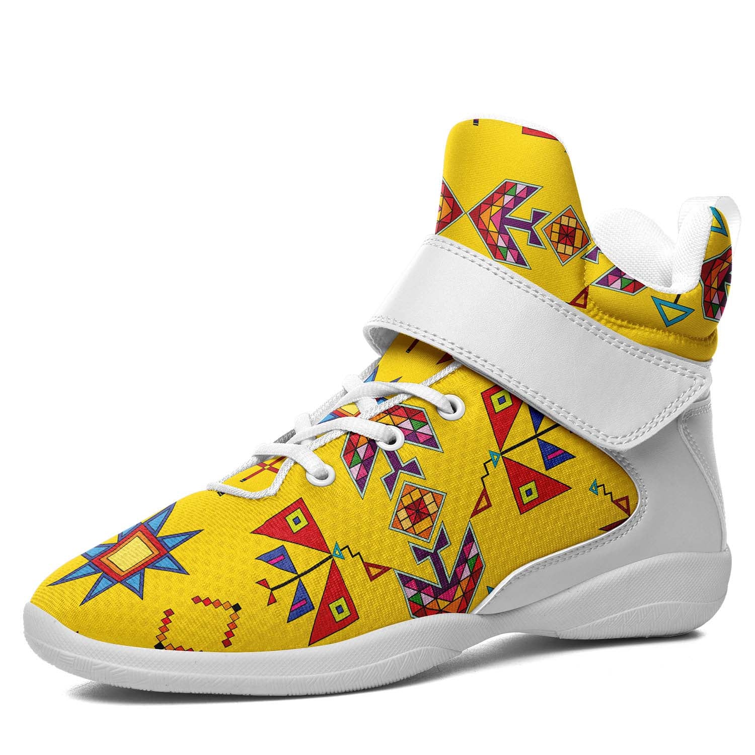 Scattered Generations Maize Ipottaa Basketball / Sport High Top Shoes - White Sole