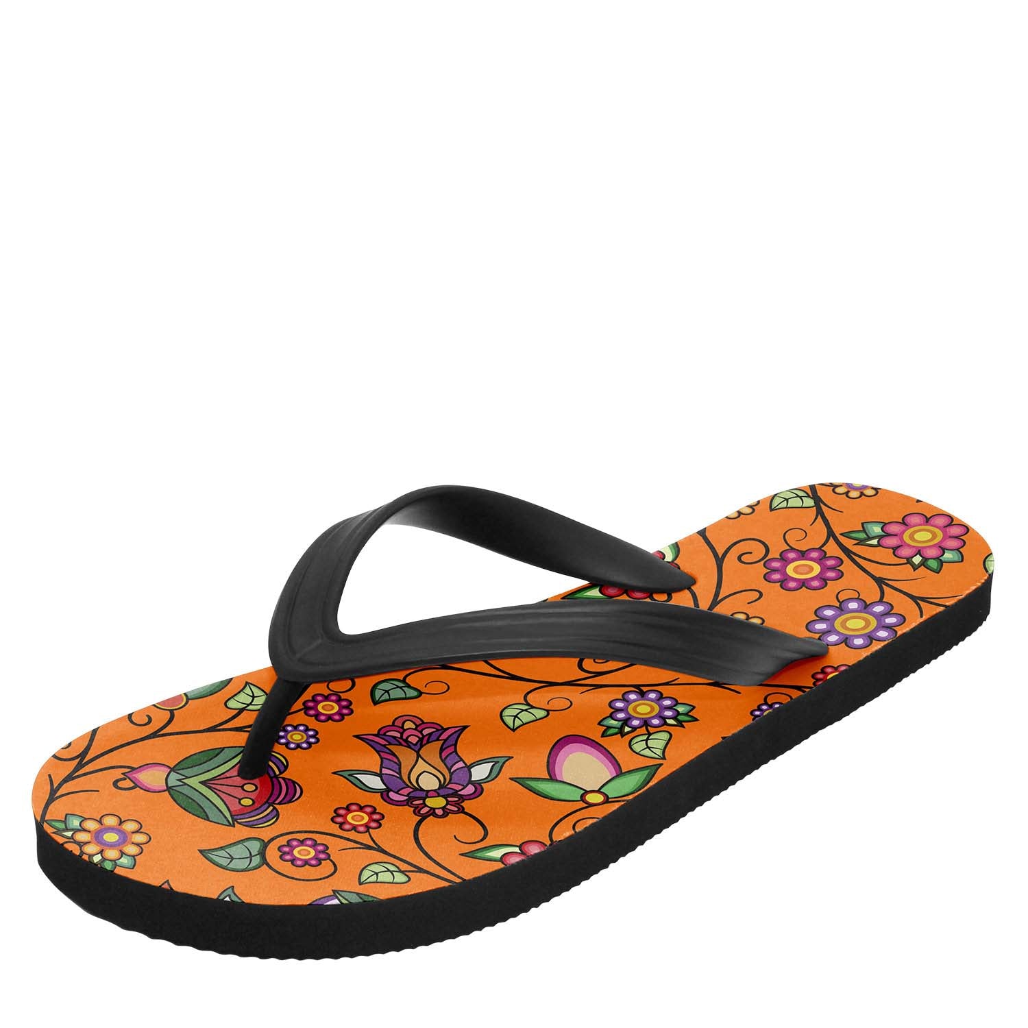 Heartbeat Petals ECM Orange Flip Flops