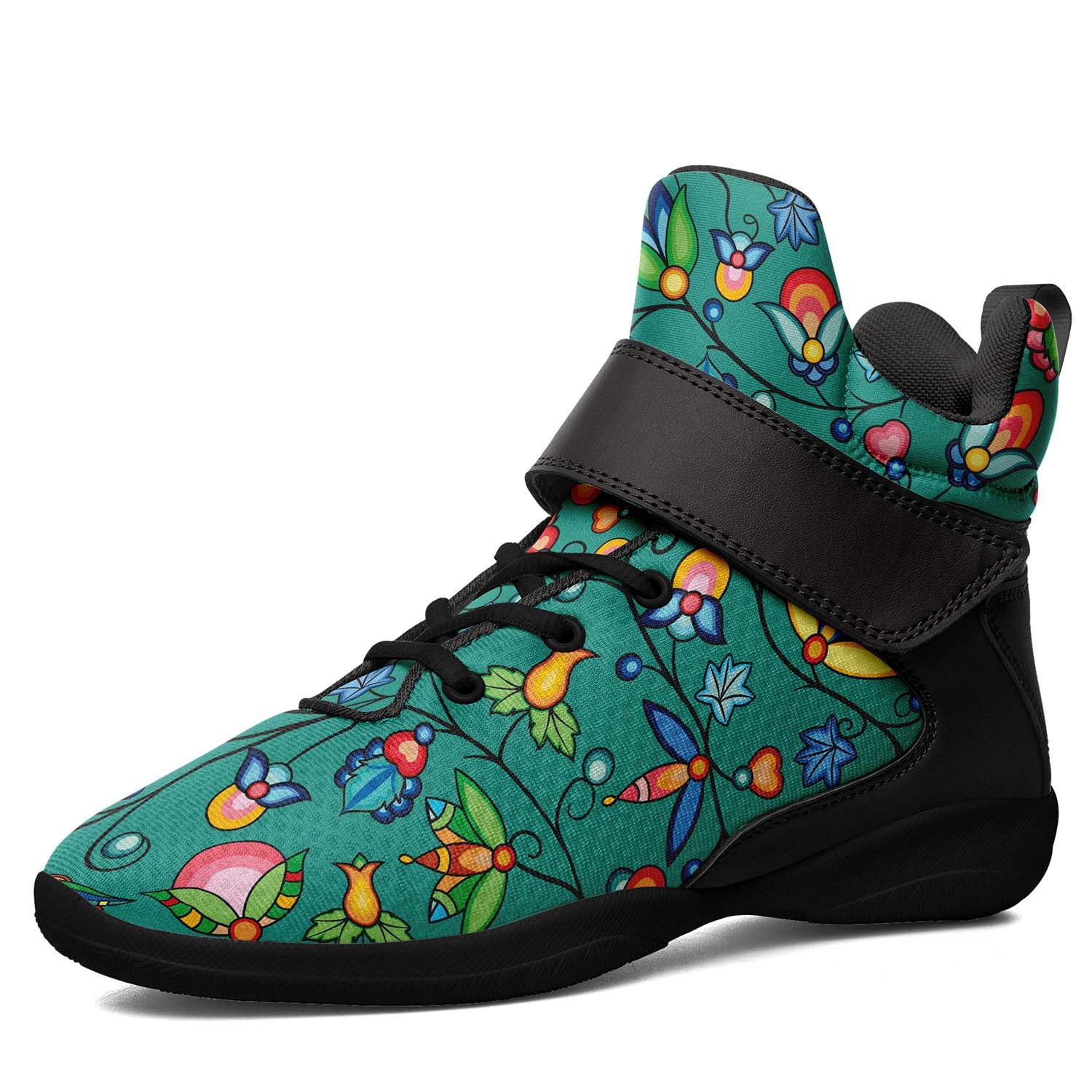 Prairie Plains Spirit Afternoon Sky Ipottaa Basketball / Sport High Top Shoes - Black Sole