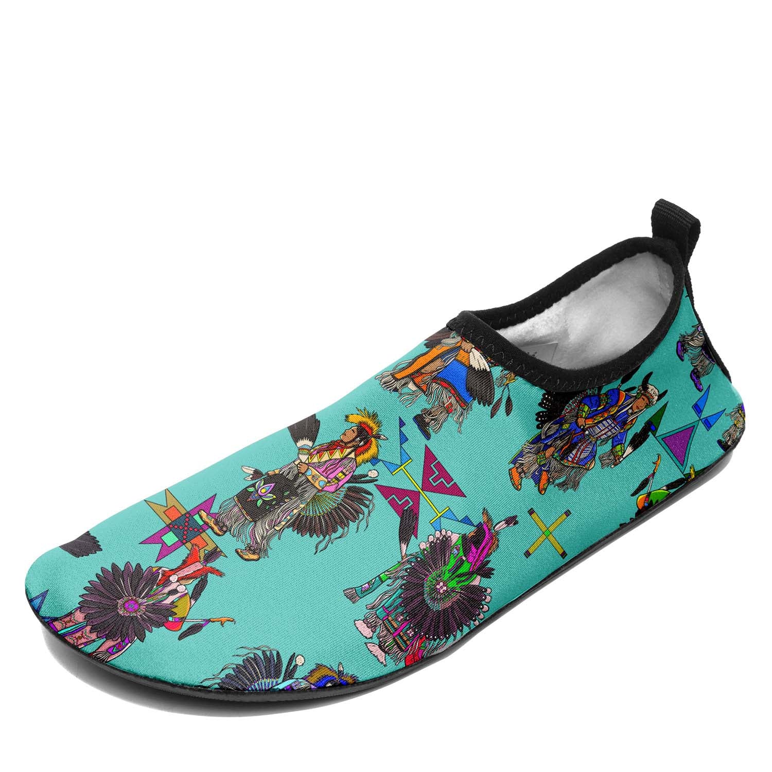 Men's Tradish Dancers Turquoise Sockamoccs