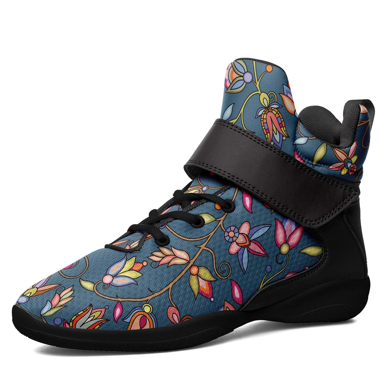 Buffalo Bloom Rainstorm Ipottaa Basketball / Sport High Top Shoes - Black Sole