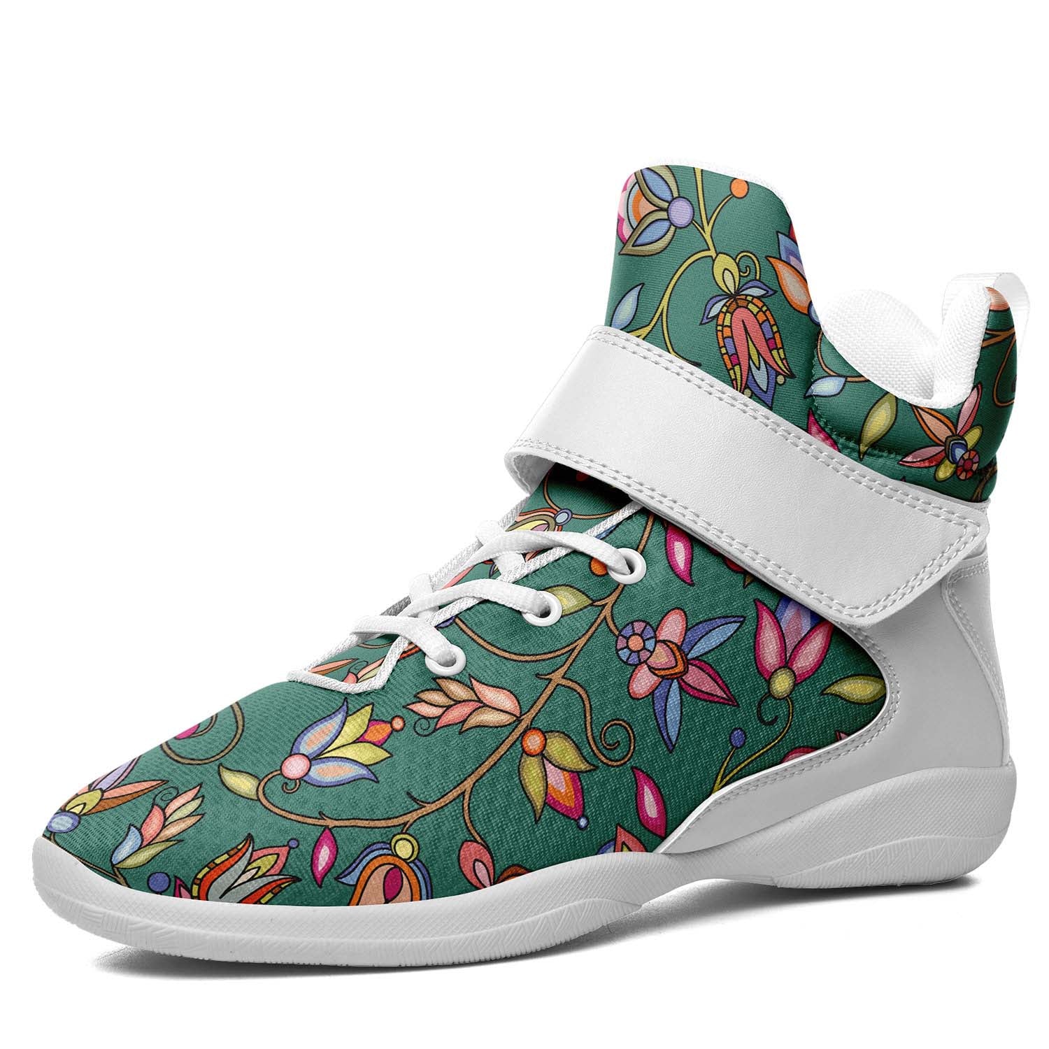 Buffalo Bloom Pond Reflection Ipottaa Basketball / Sport High Top Shoes - White Sole