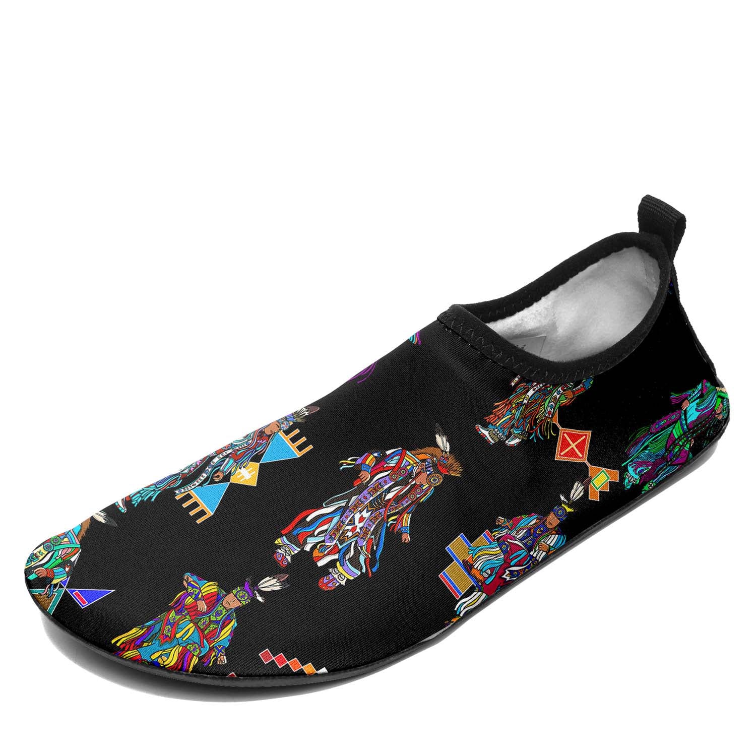 Men's Grass Dancers Black Sockamoccs