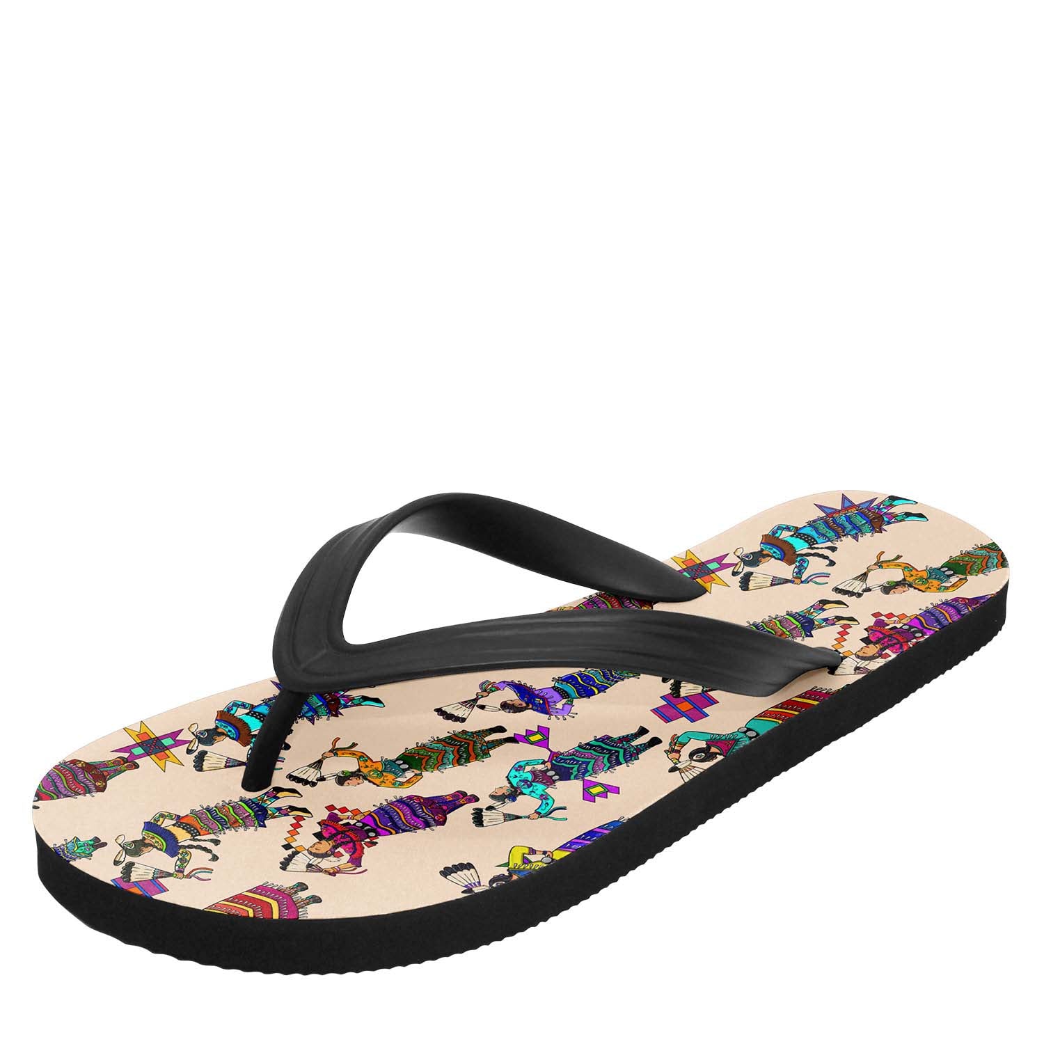 Women's Jingle Dancers Muslin Flip Flops