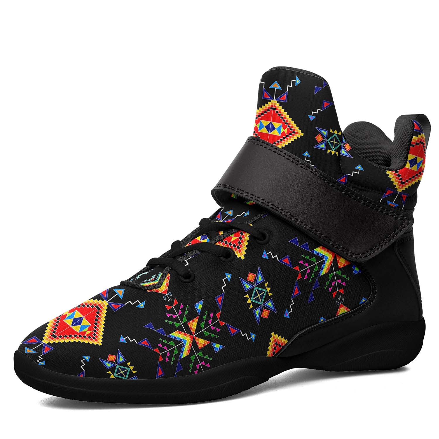 Buffalo Jump Black Ipottaa Basketball / Sport High Top Shoes - Black Sole