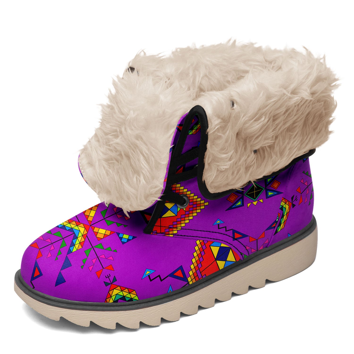 Buffalo Jump Purple Polar Winter Boots