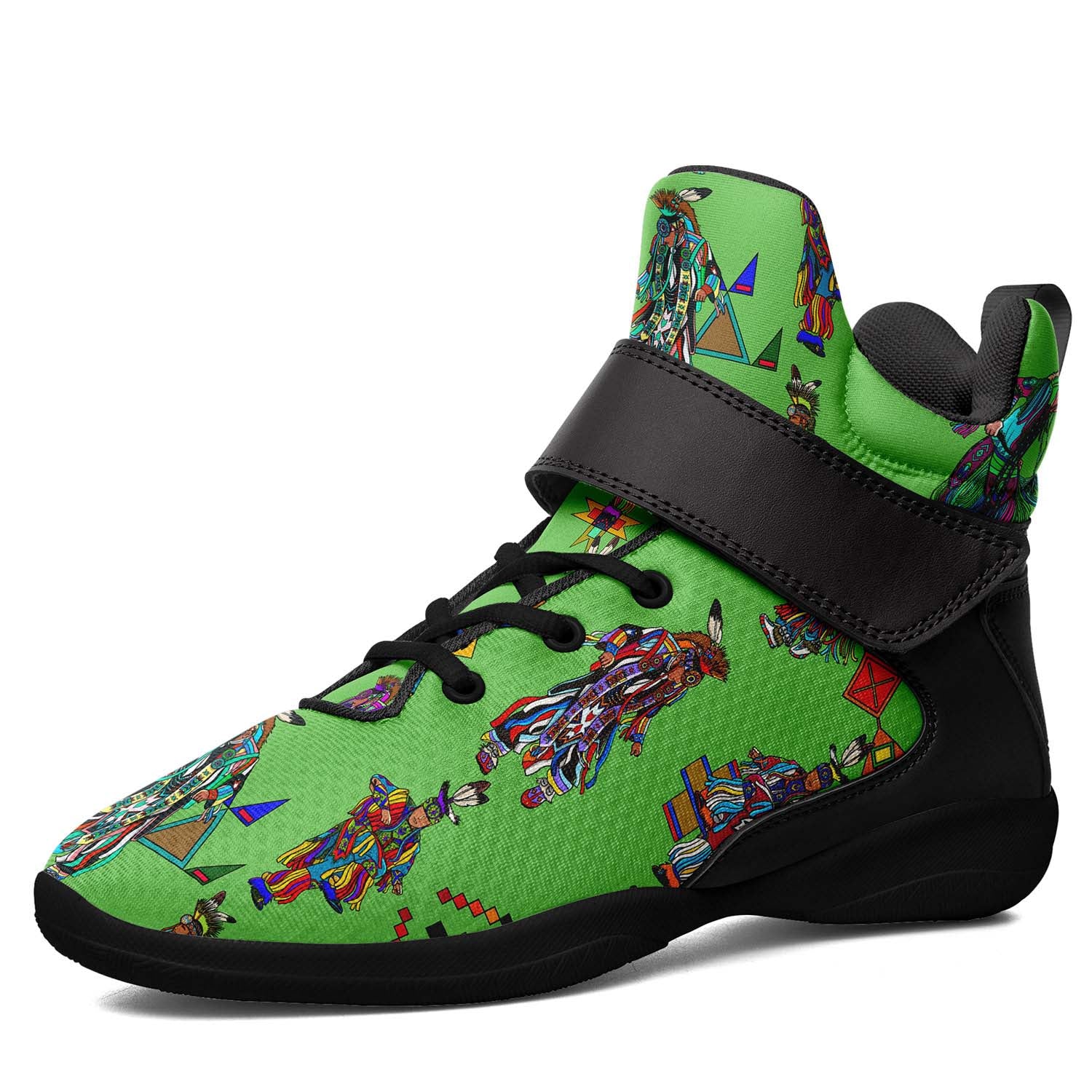 Men's Grass Dancers Ipottaa Basketball / Sport High Top Shoes - Black Sole