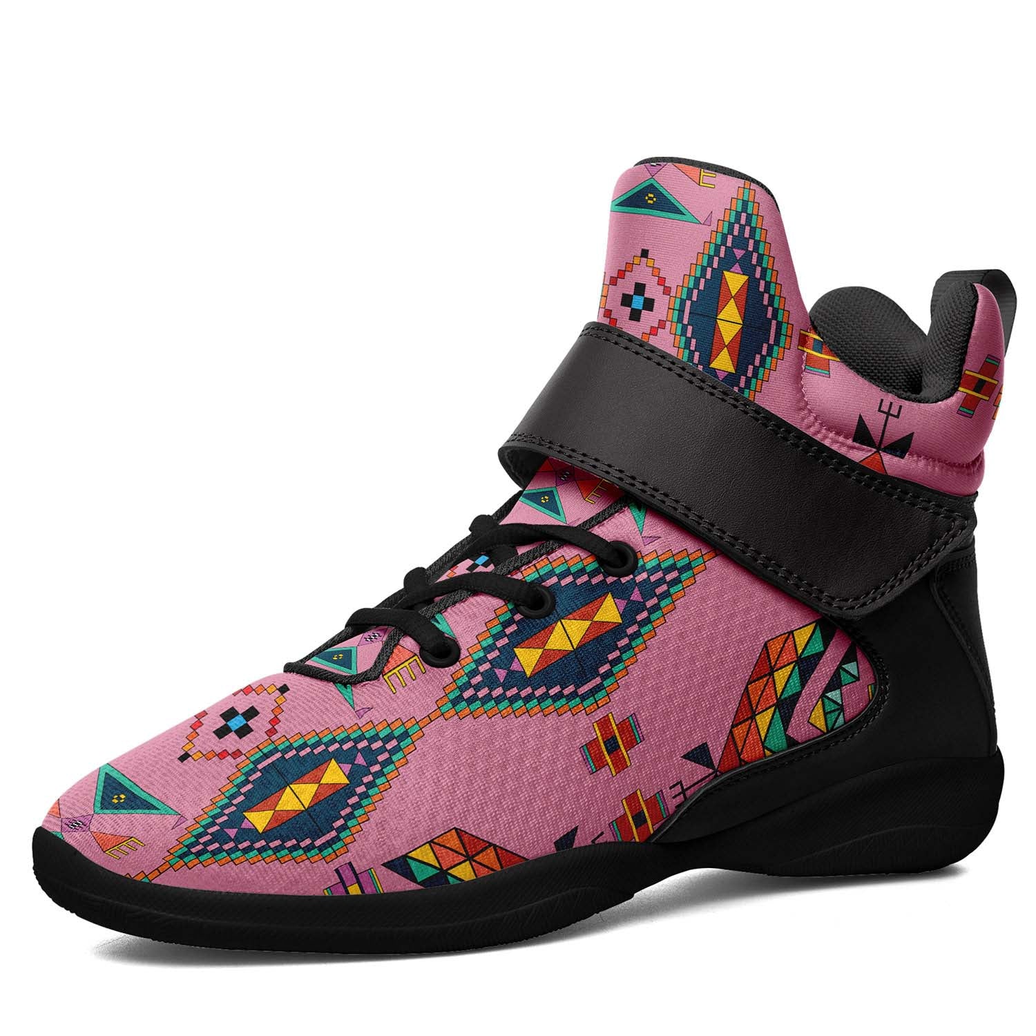 Travois Tipi Dusky Sunset Ipottaa Basketball / Sport High Top Shoes - Black Sole