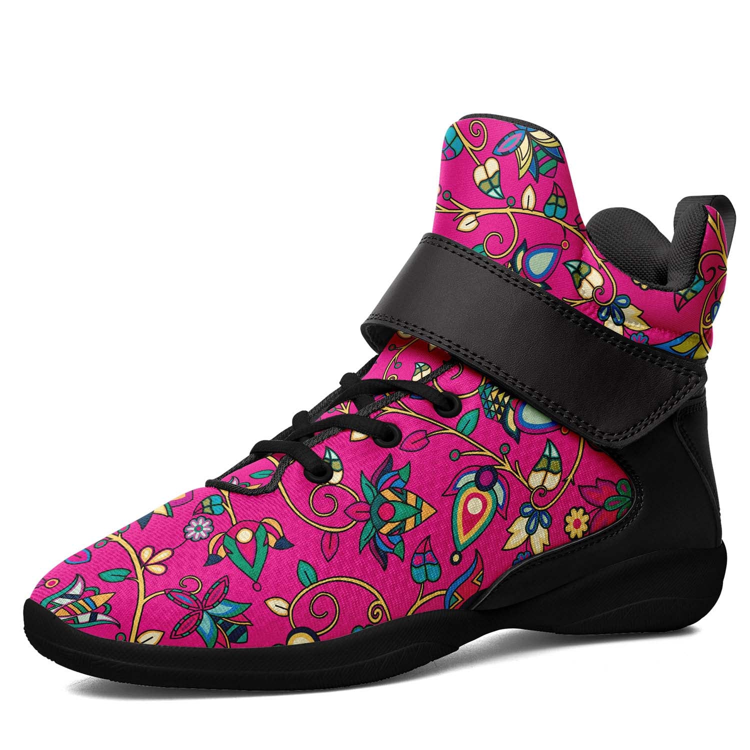 Thorny Path Pink Ipottaa Basketball / Sport High Top Shoes - Black Sole