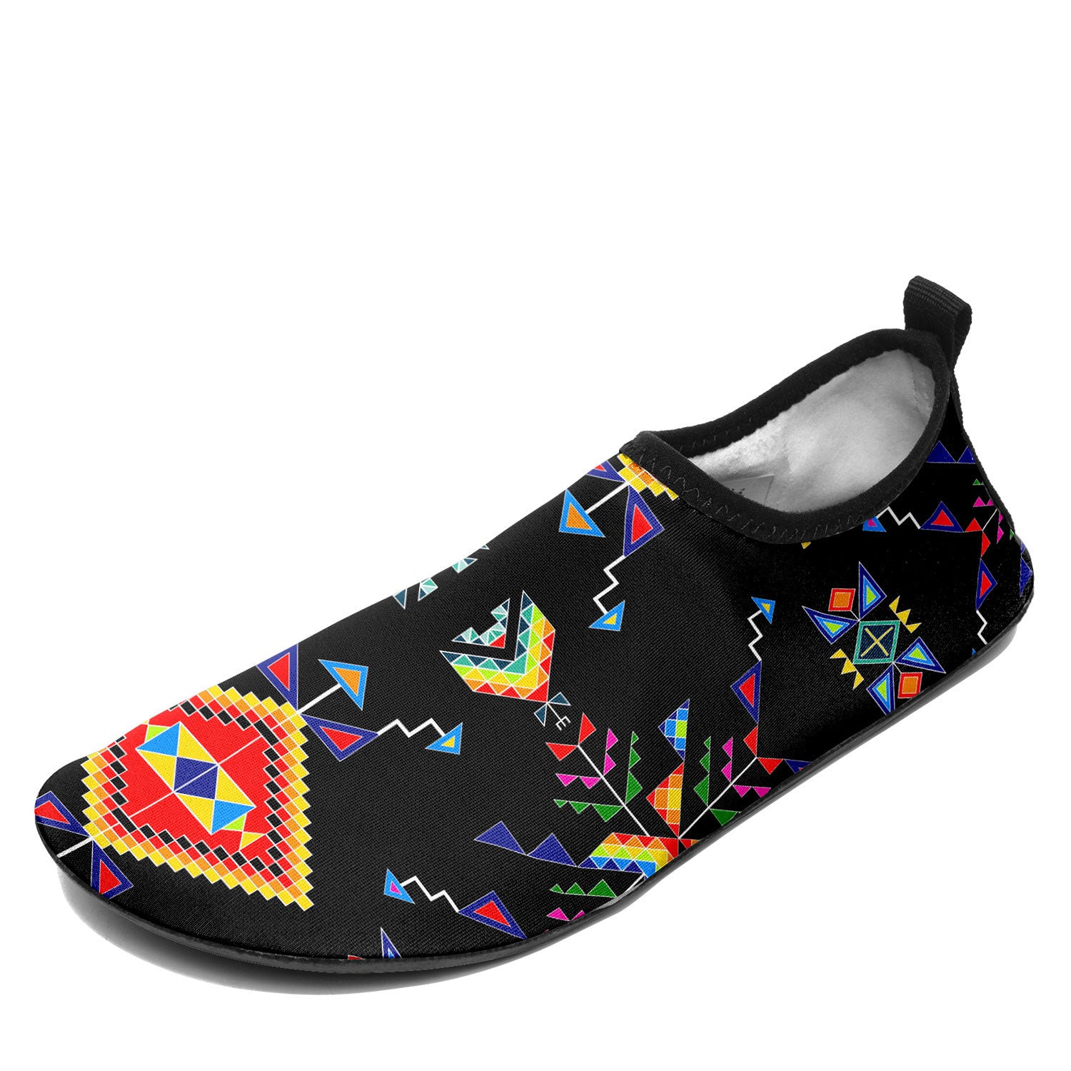 Buffalo Jump Black Kid's Sockamoccs Slip On Shoes