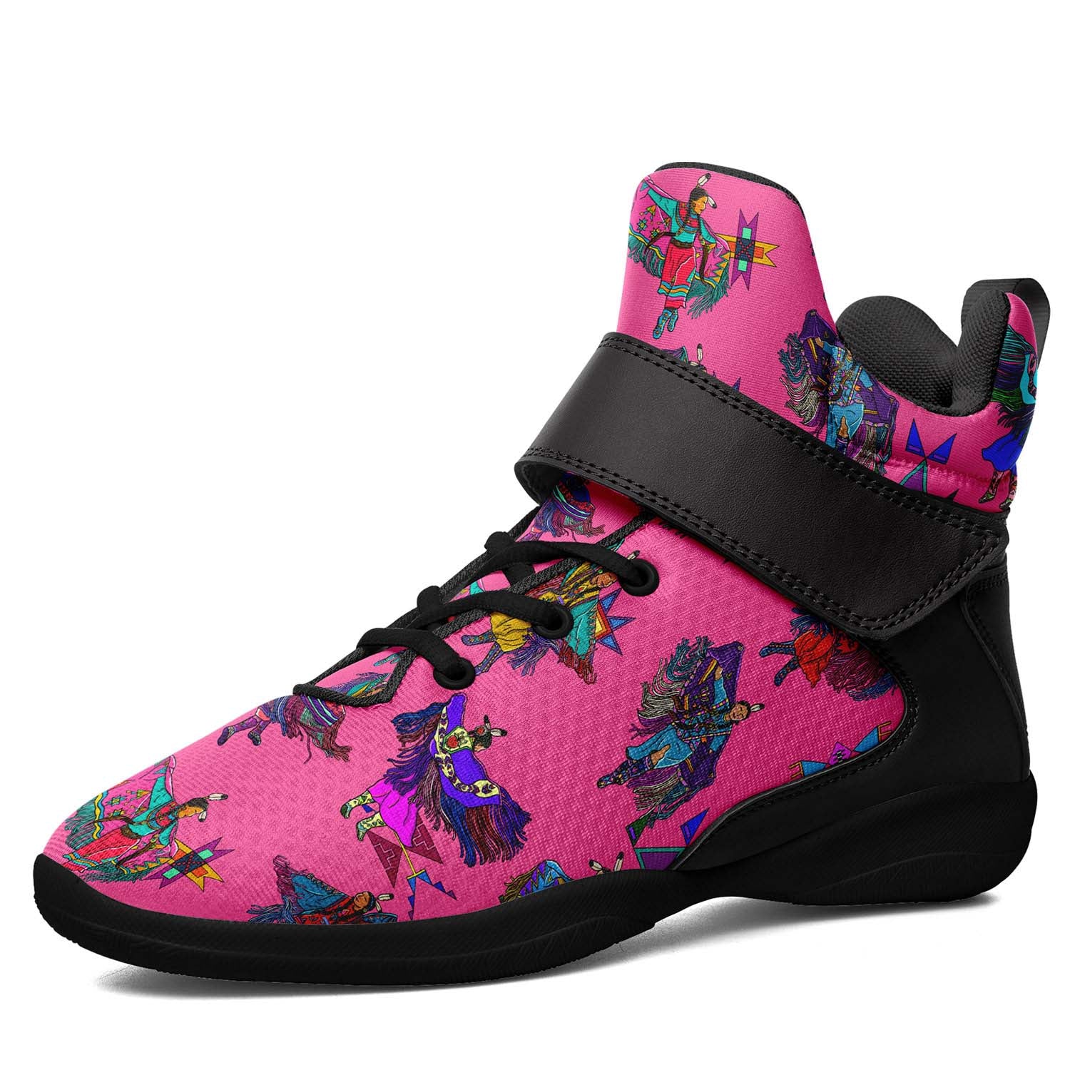 Women's Fancy Dancers Pink Ipottaa Basketball / Sport High Top Shoes - Black Sole