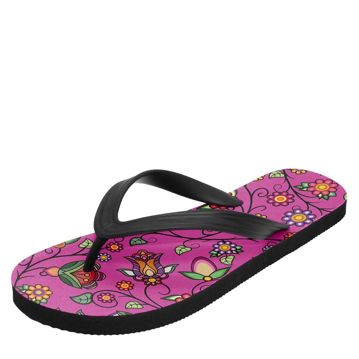Heartbeat Petals Pink Flip Flops