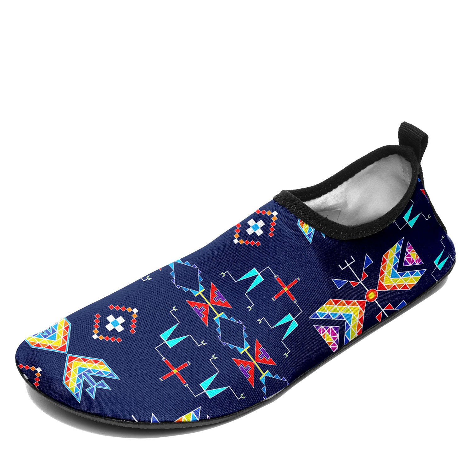 Rainy Chief Rainbow Night Lake Kid's Sockamoccs Slip On Shoes