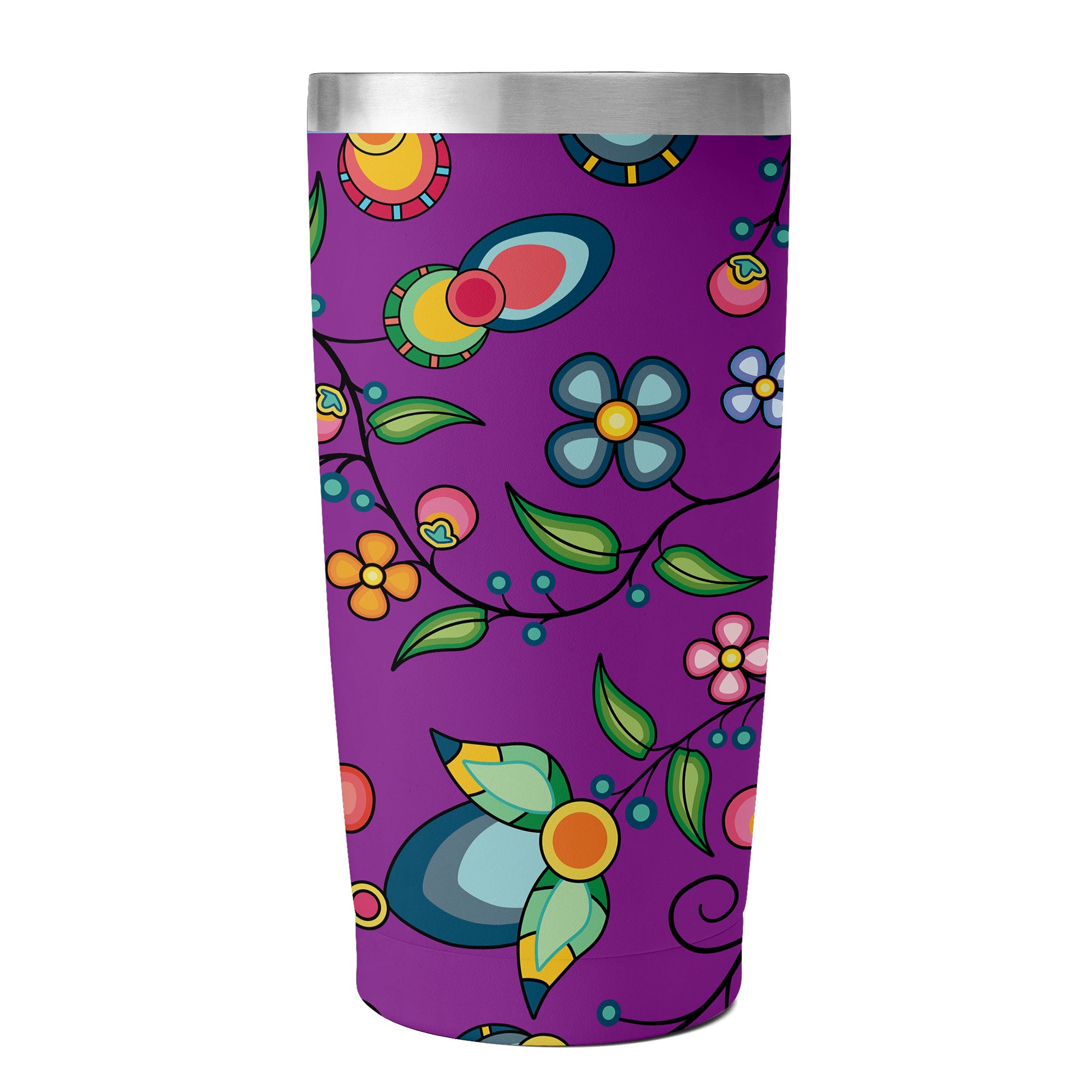 Floral Bounty Purple 15OZ Tumbler