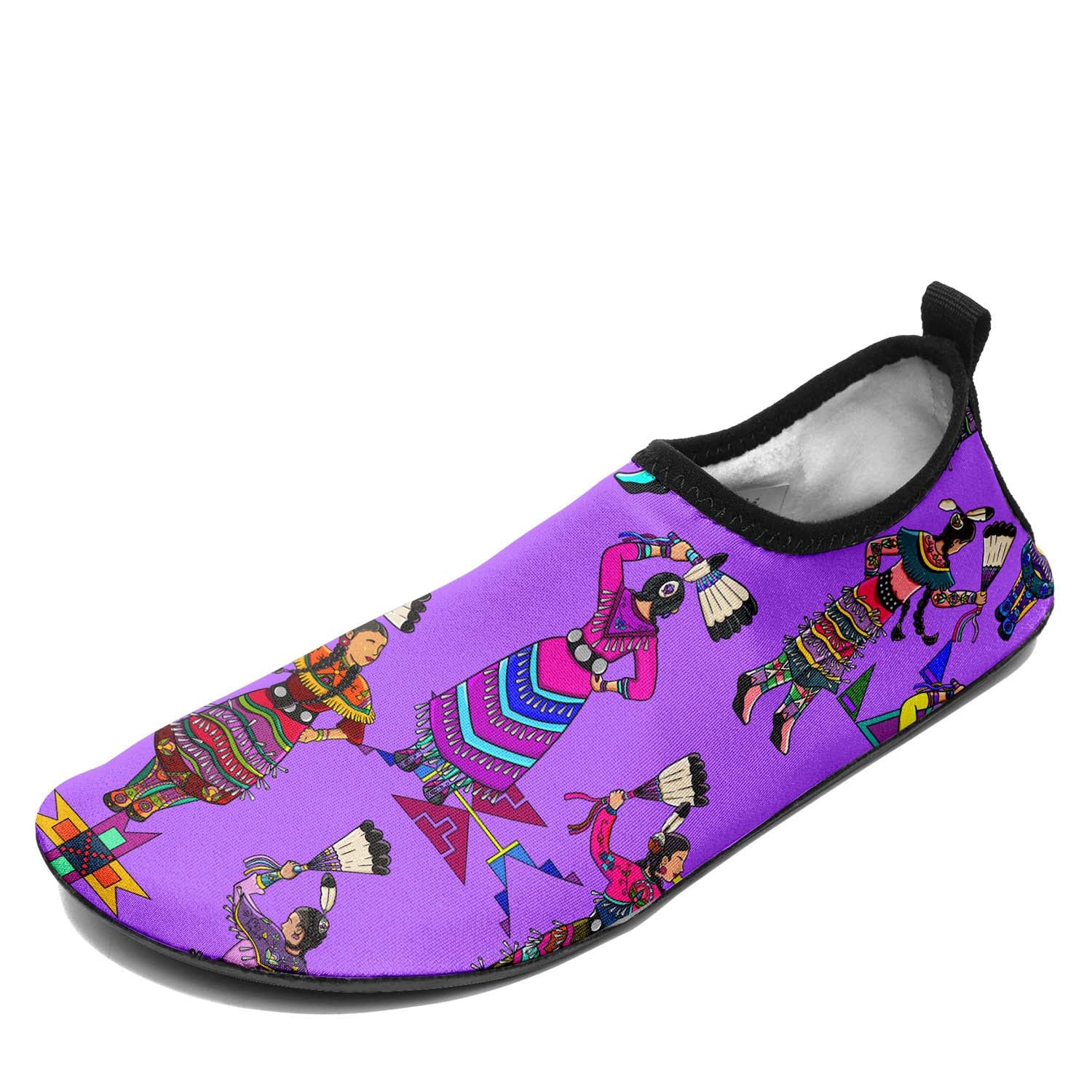 Women's Jingle Dancers Purple Sockamoccs
