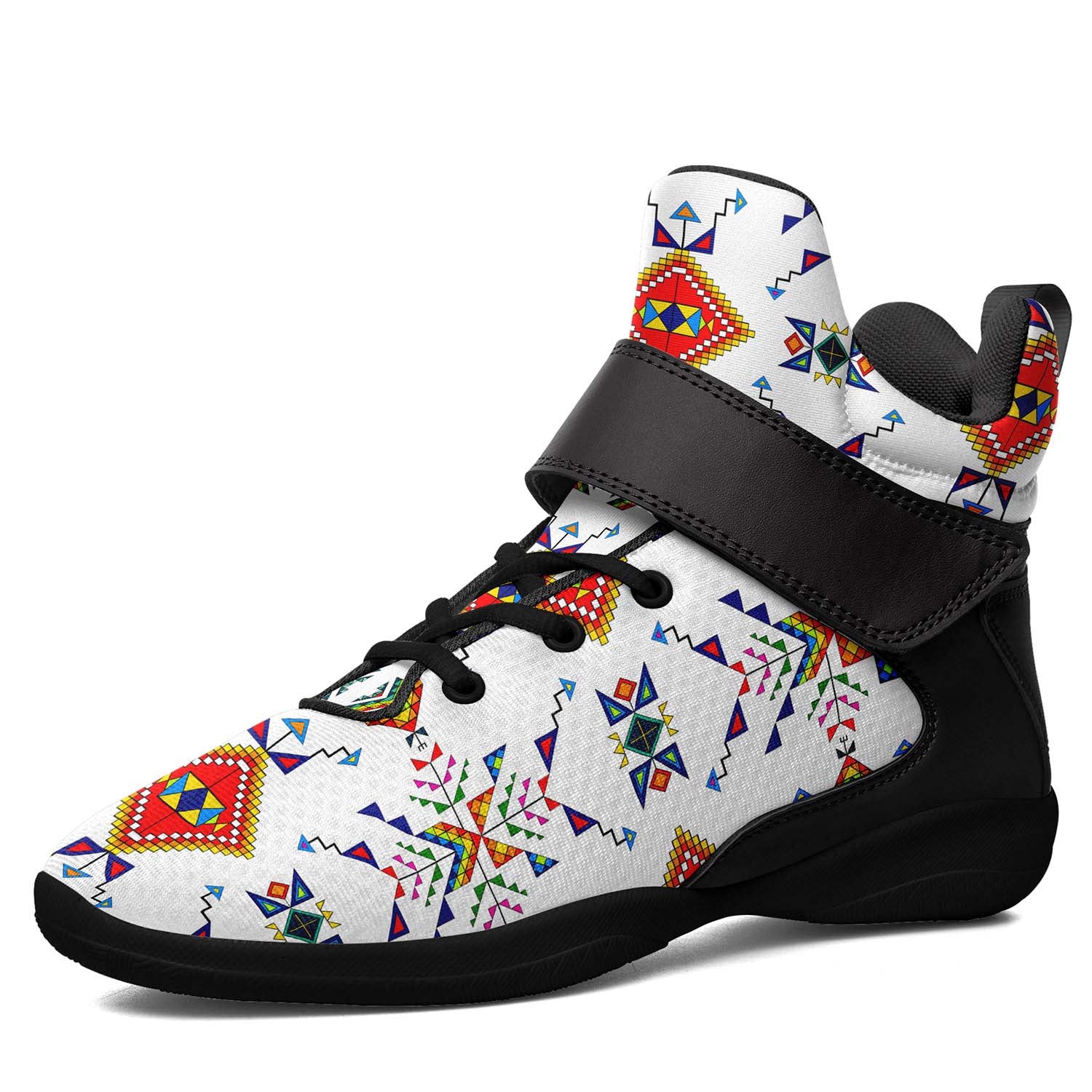 Buffalo Jump White Ipottaa Basketball / Sport High Top Shoes - Black Sole