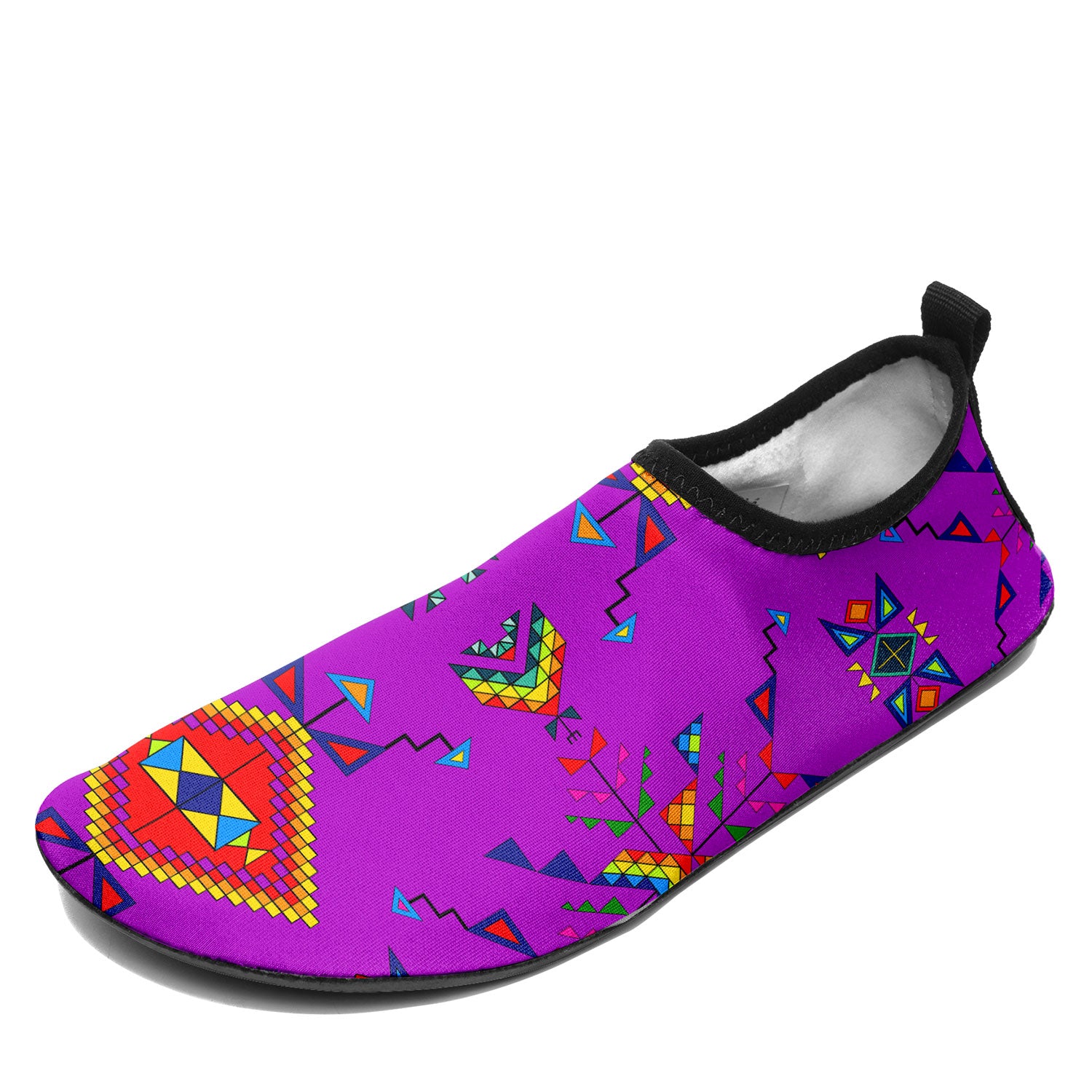 Buffalo Jump Purple Kid's Sockamoccs Slip On Shoes