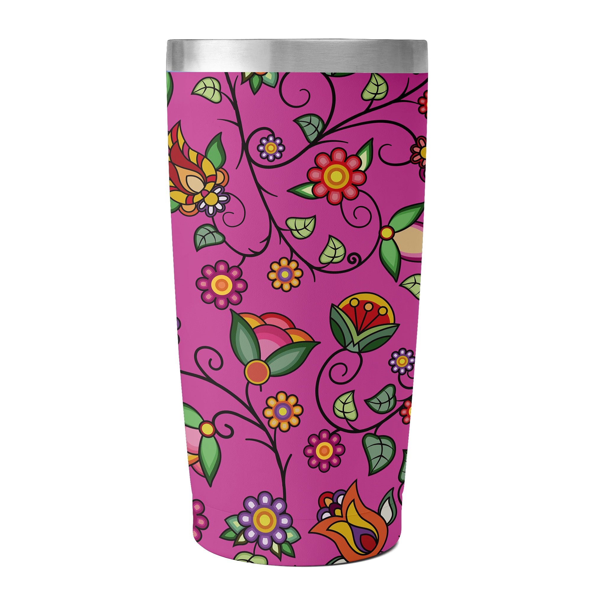 Heartbeat Petals Pink 15OZ Tumbler