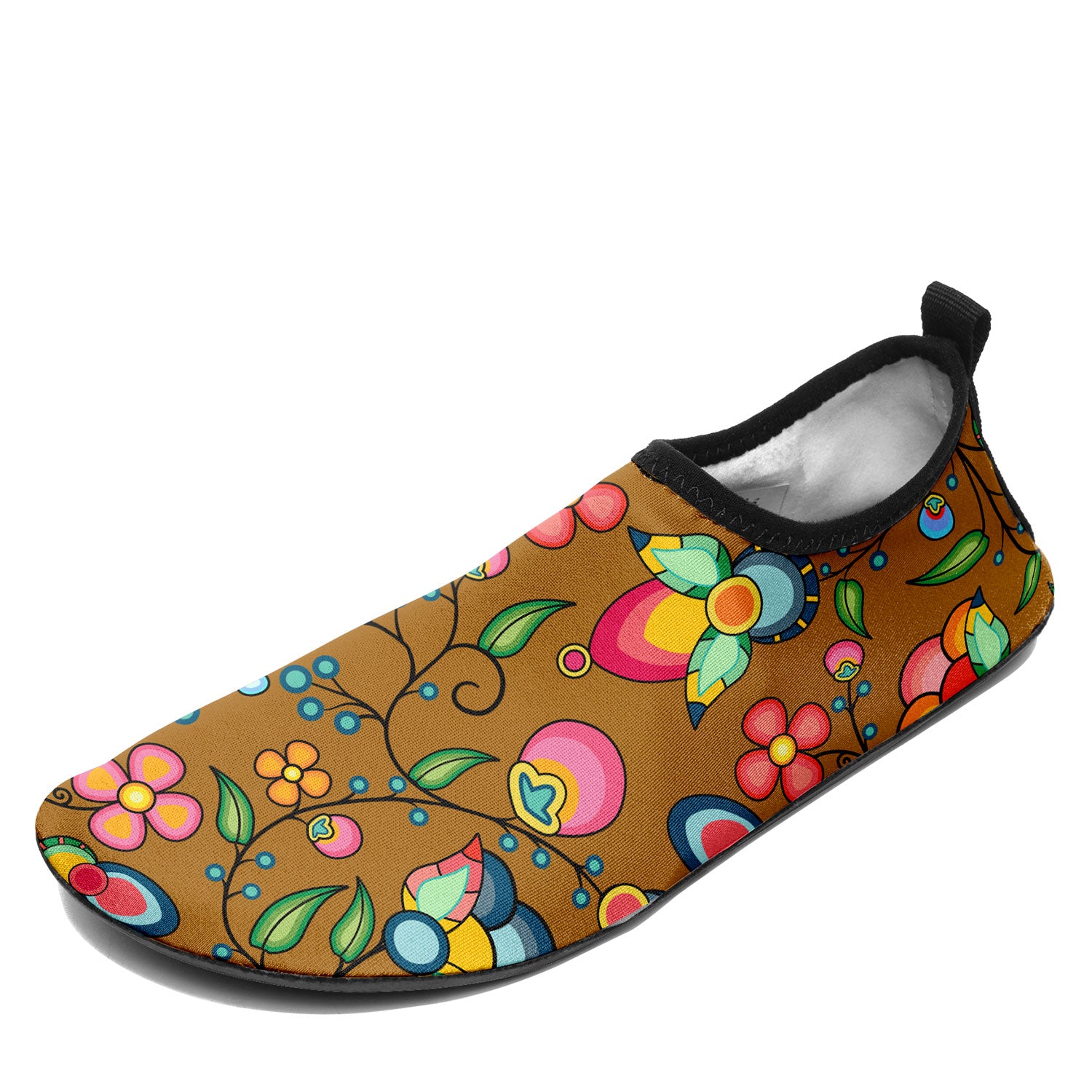 Floral Bounty Fall Leaves Kid s Sockamoccs Slip On Shoes