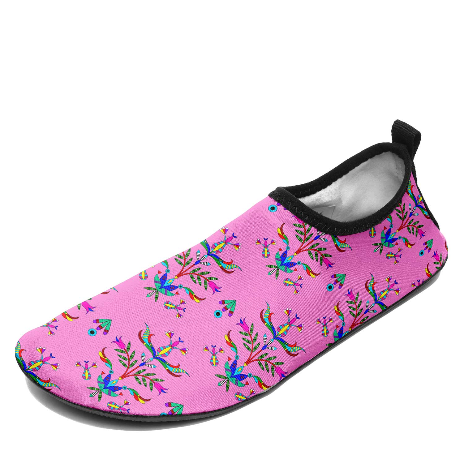 Dakota Damask Cheyenne Pink Kid's Sockamoccs Slip On Shoes