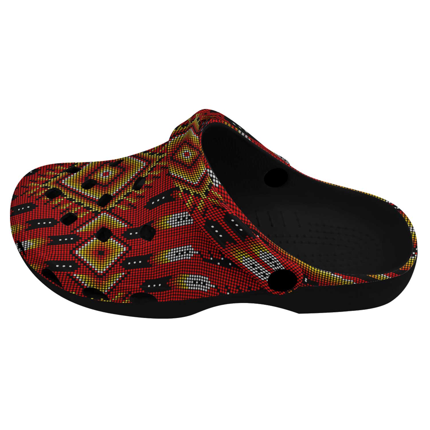 Fire Feather Red Muddies Unisex Clog Shoes