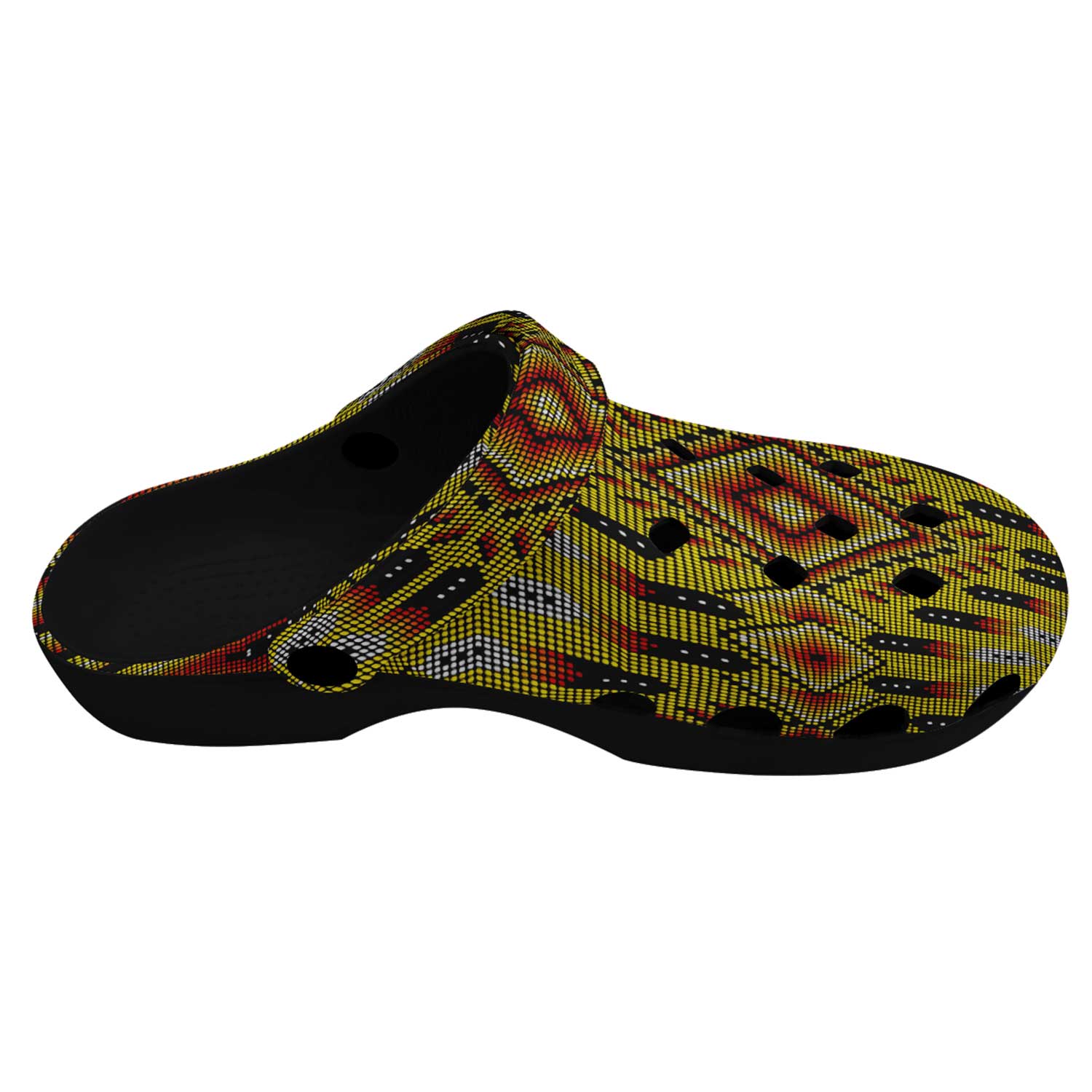 Fire Feather Yellow Muddies Unisex Clog Shoes
