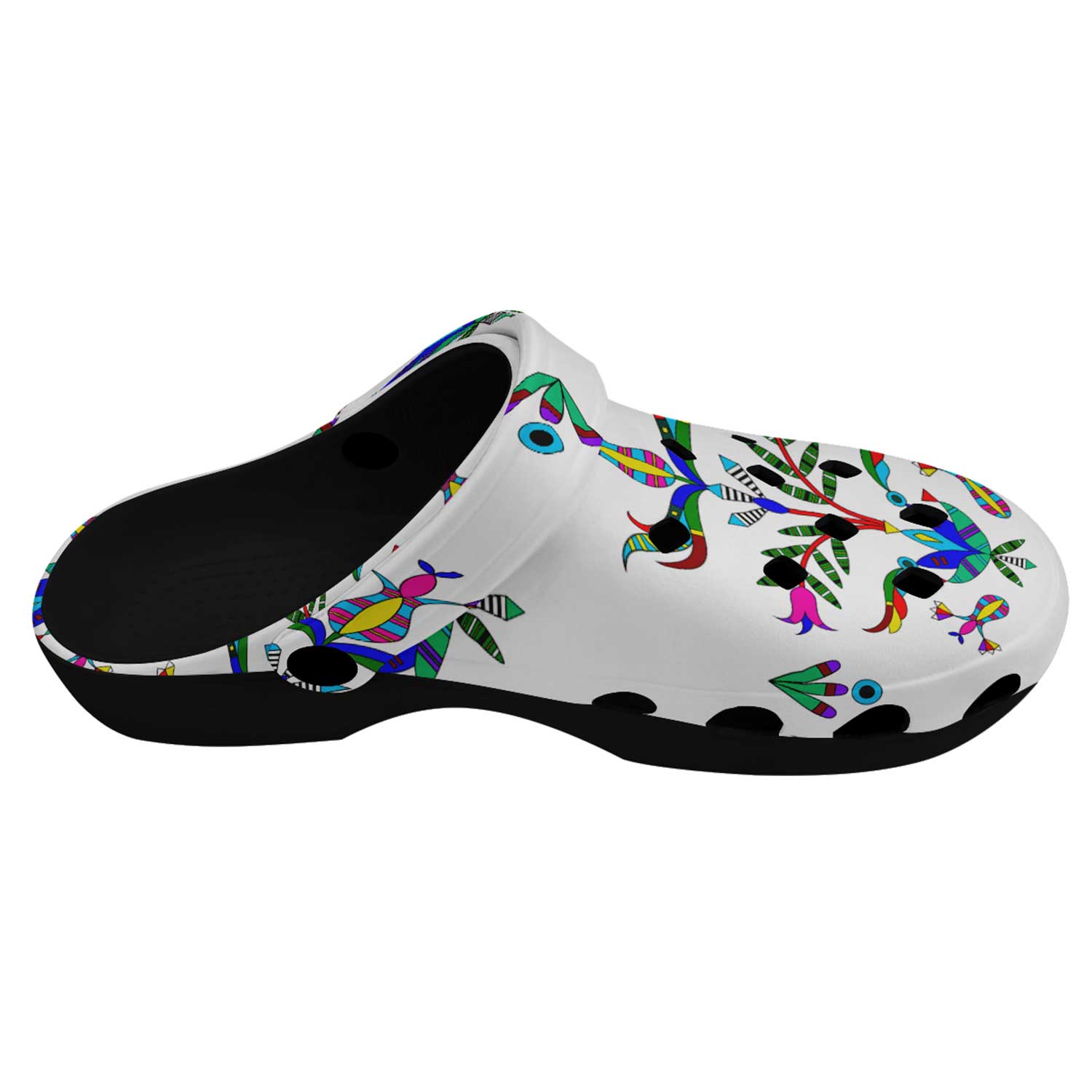 Dakota Damask White Muddies Unisex Clog Shoes