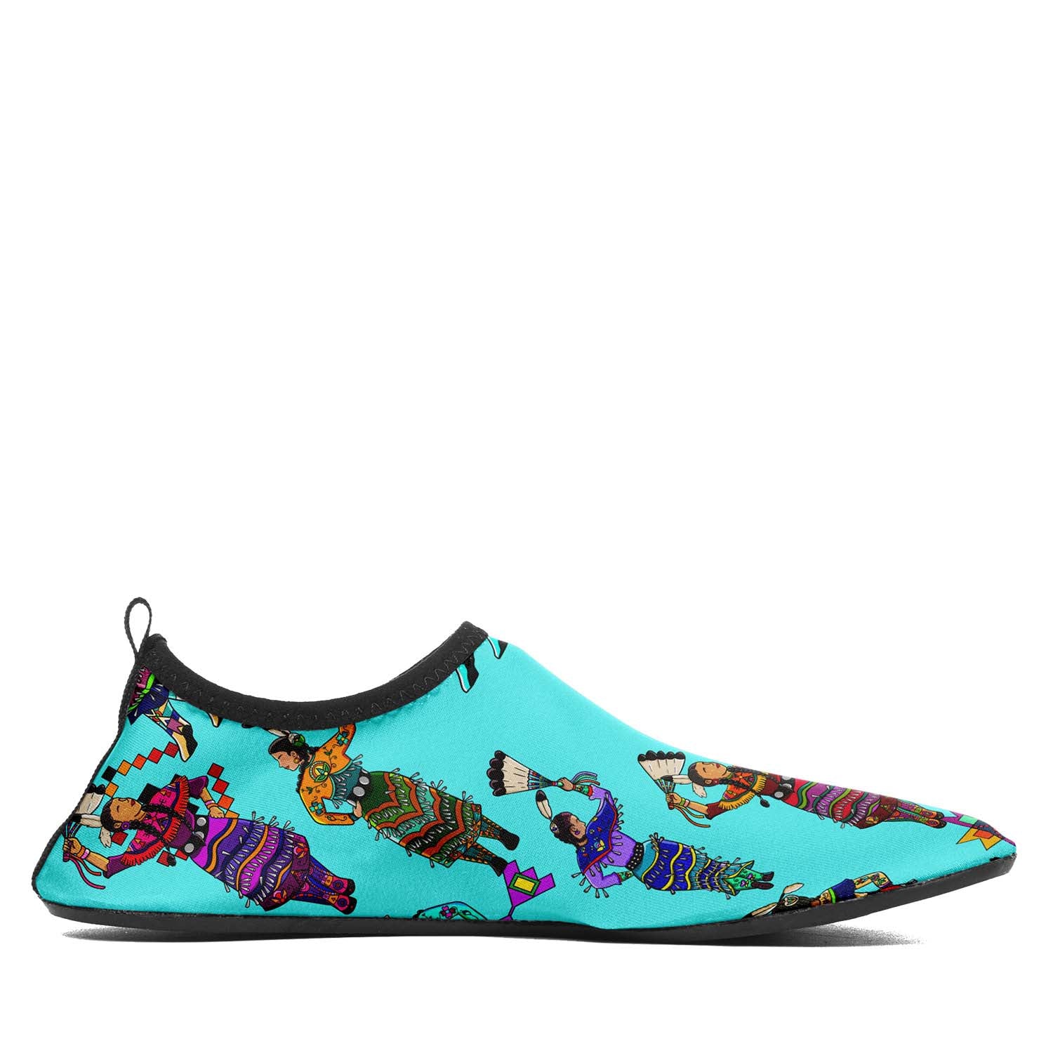 Women's Jingle Dancers Turquoise Sockamoccs