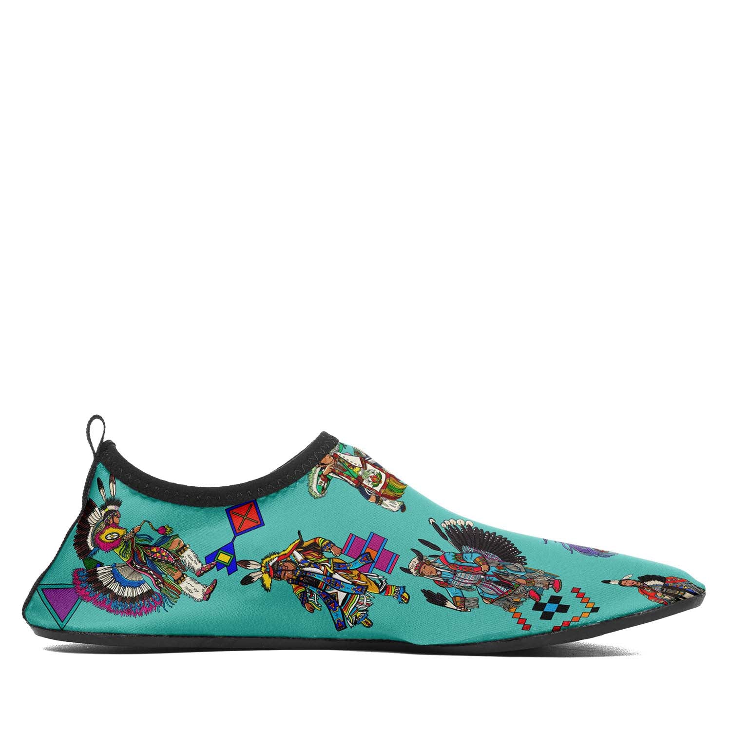 Grand Entry Dancers Eggshell Blue Sockamoccs