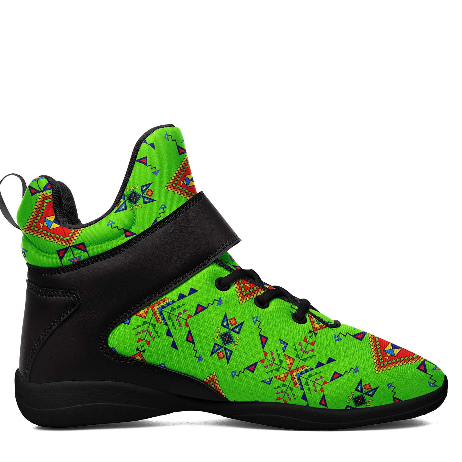 Buffalo Jump Neon Green Ipottaa Basketball / Sport High Top Shoes - Black Sole