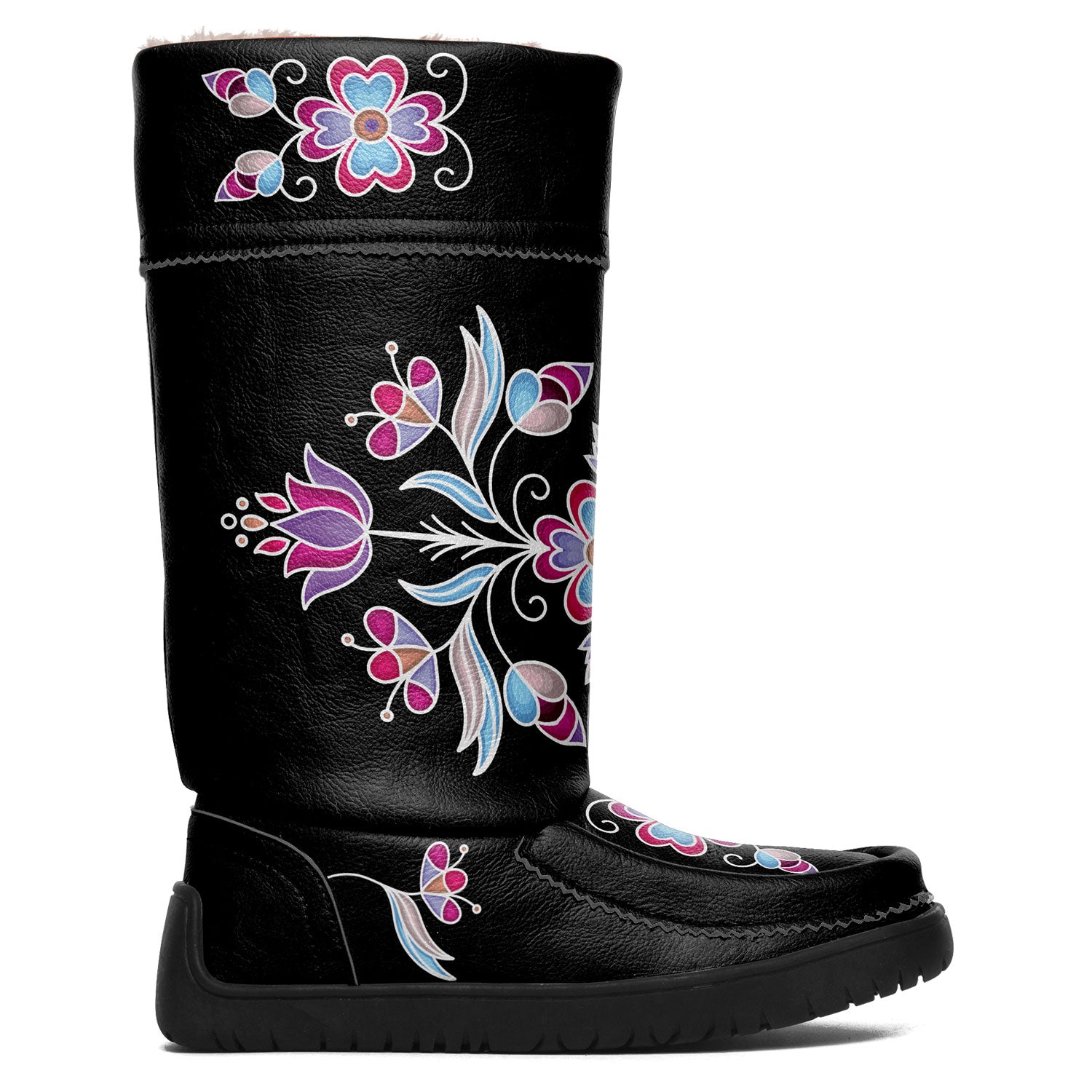 Snowdrop Serenade Black Real Leather MocLux