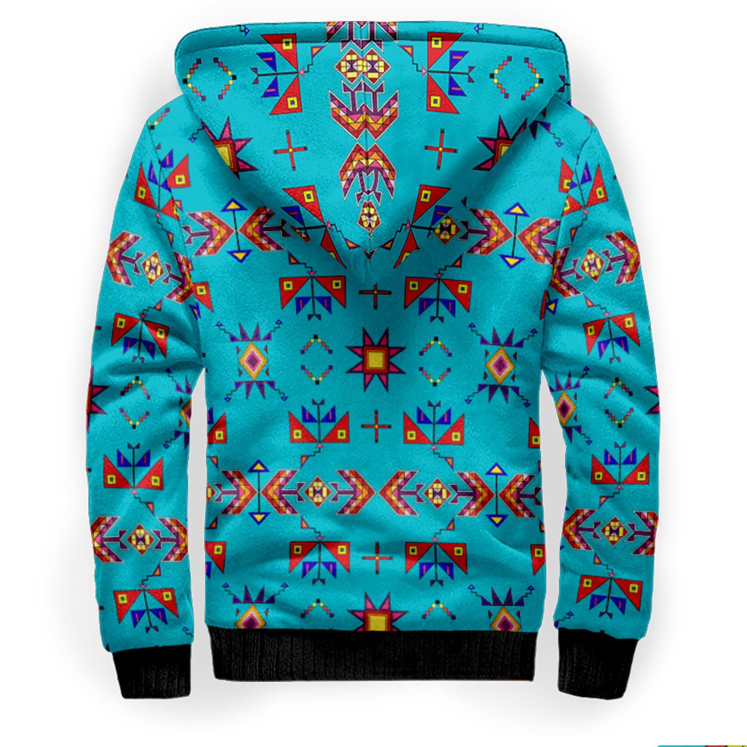 Scattered Generations Turquoise Sherpa Hoodie