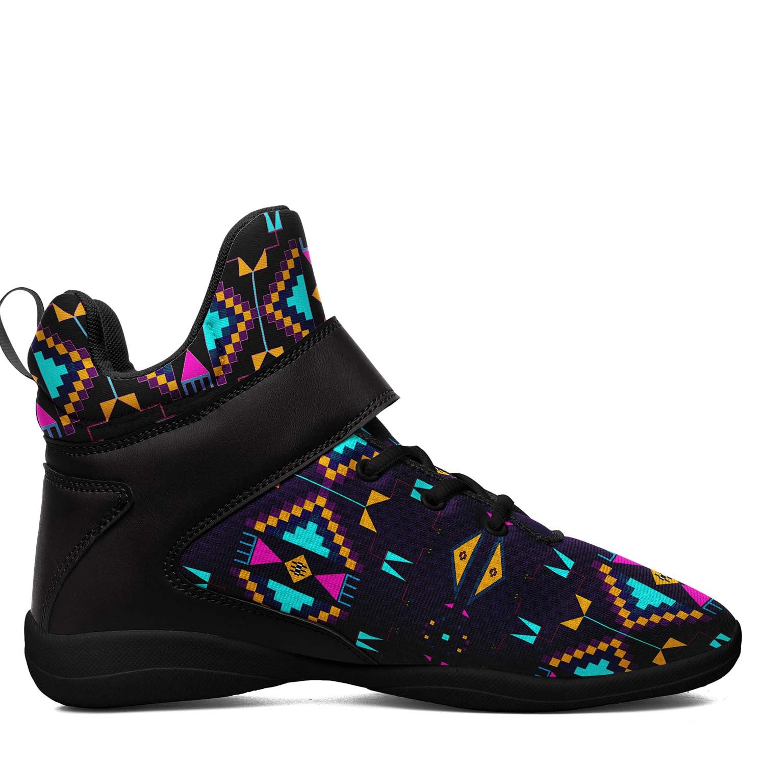 Rite of Passage Dark Purple Ipottaa Basketball / Sport High Top Shoes - Black Sole