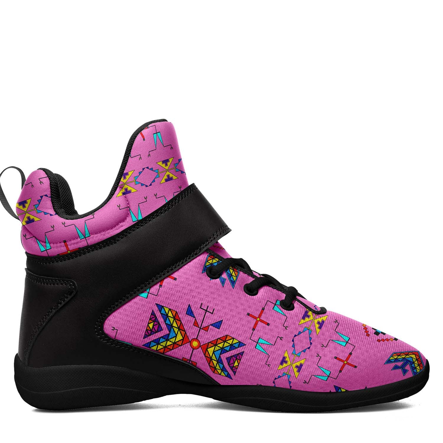 Rainy Chief Rainbow Blush Ipottaa Basketball / Sport High Top Shoes - Black Sole