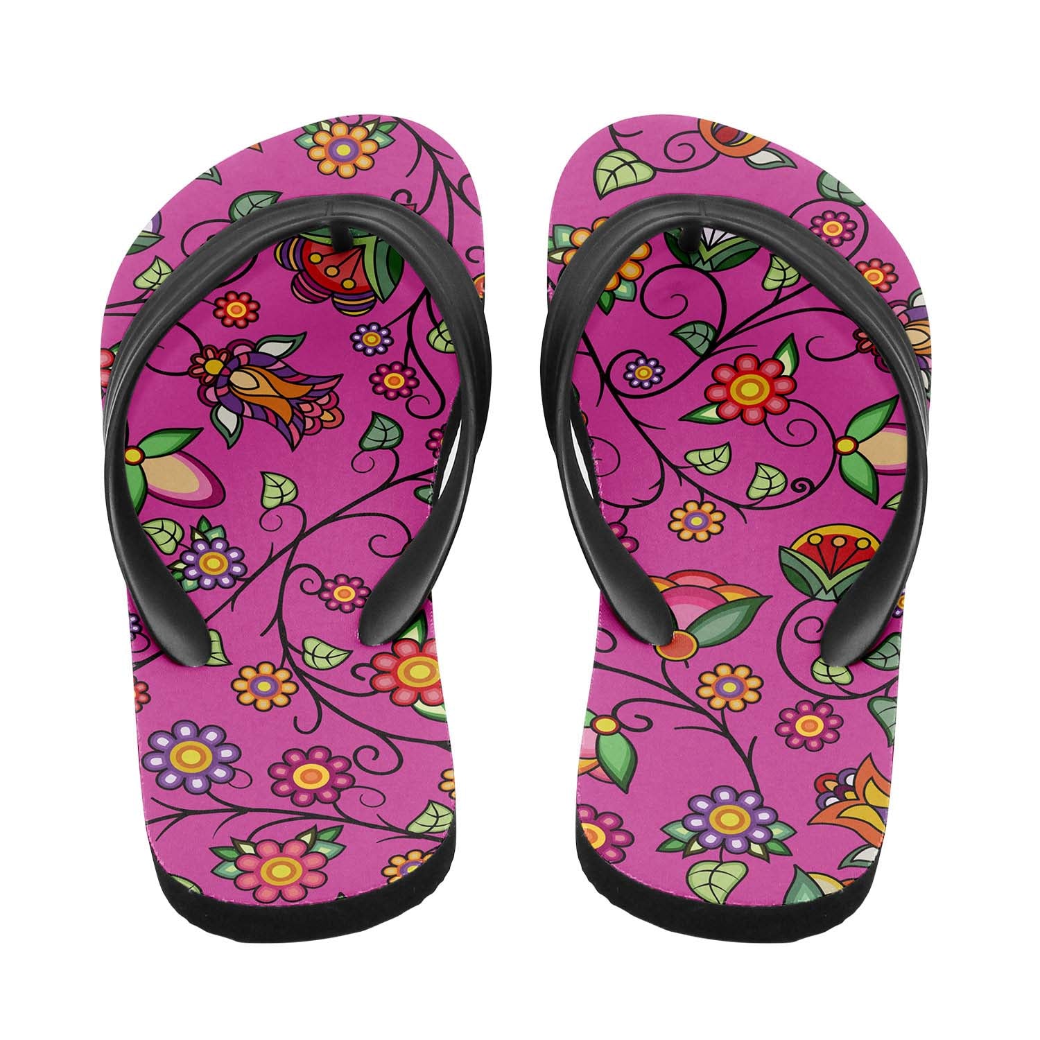 Heartbeat Petals Pink Flip Flops
